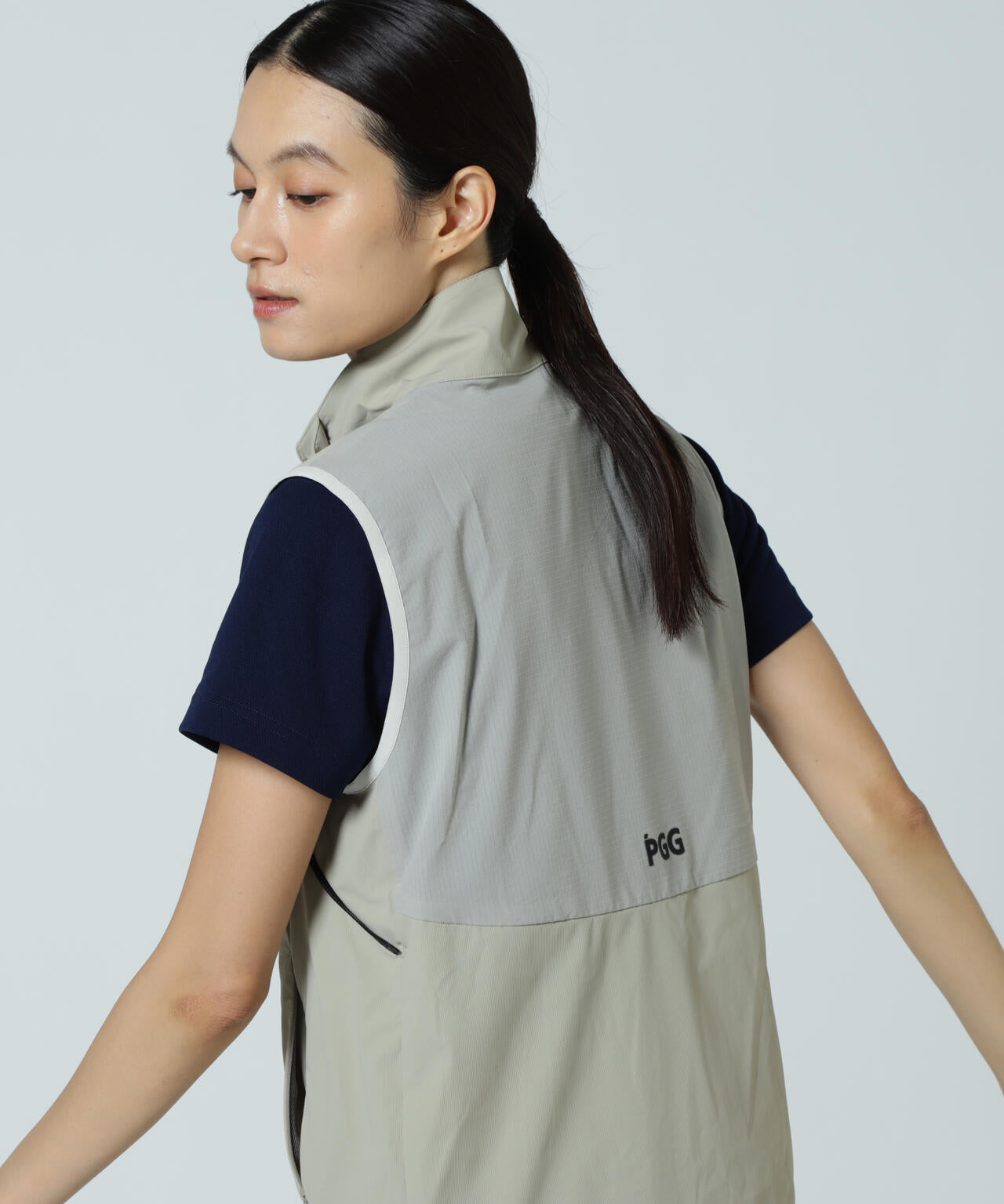 【PGG】【直営店舗&公式オンライン限定】Nyドビーストレッチ×DOTAIR 2WAY フーディブルゾン (LADIES)