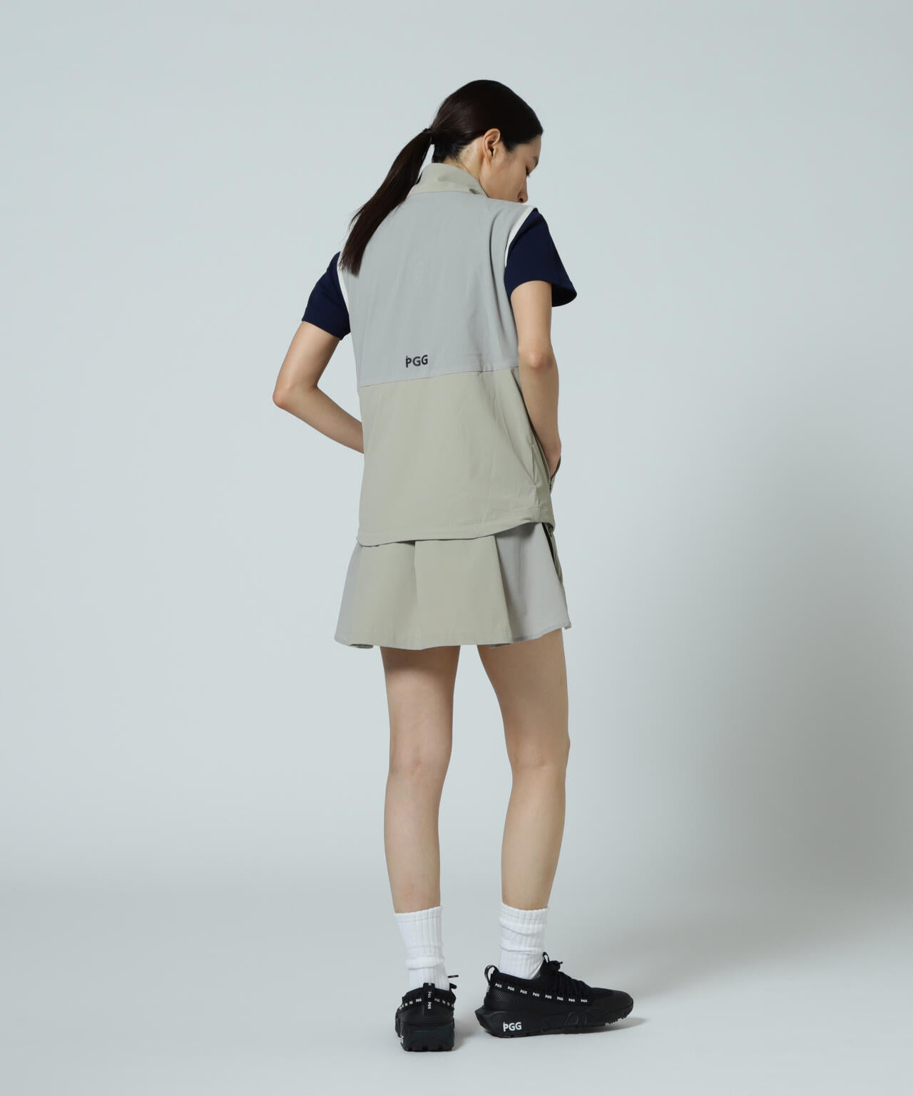 【PGG】【直営店舗&公式オンライン限定】Nyドビーストレッチ×DOTAIR 2WAY フーディブルゾン (LADIES)