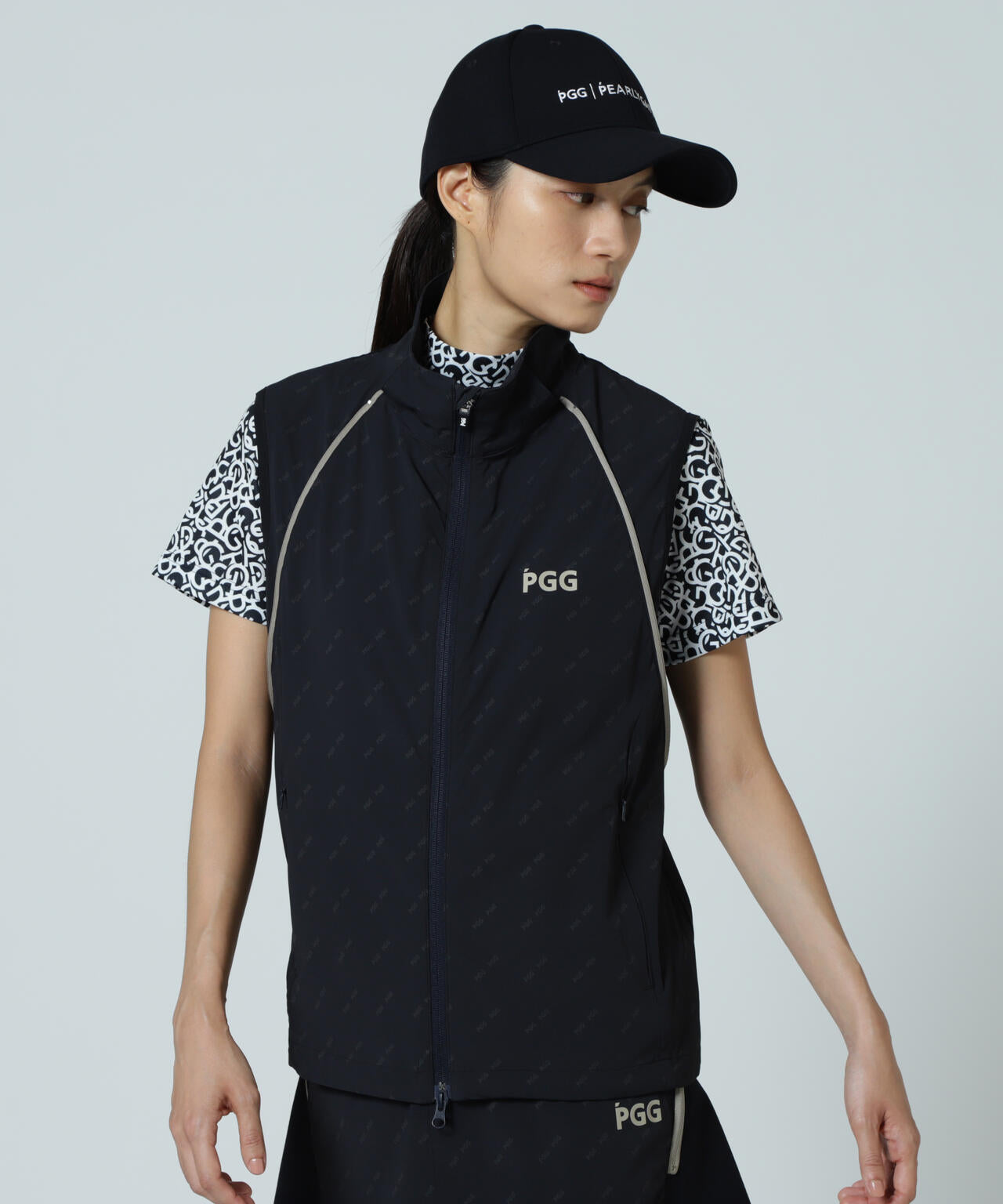 【PGG】【直営店舗&公式オンライン限定】Nyドビーストレッチ×DOTAIR 2WAY フーディブルゾン (LADIES)