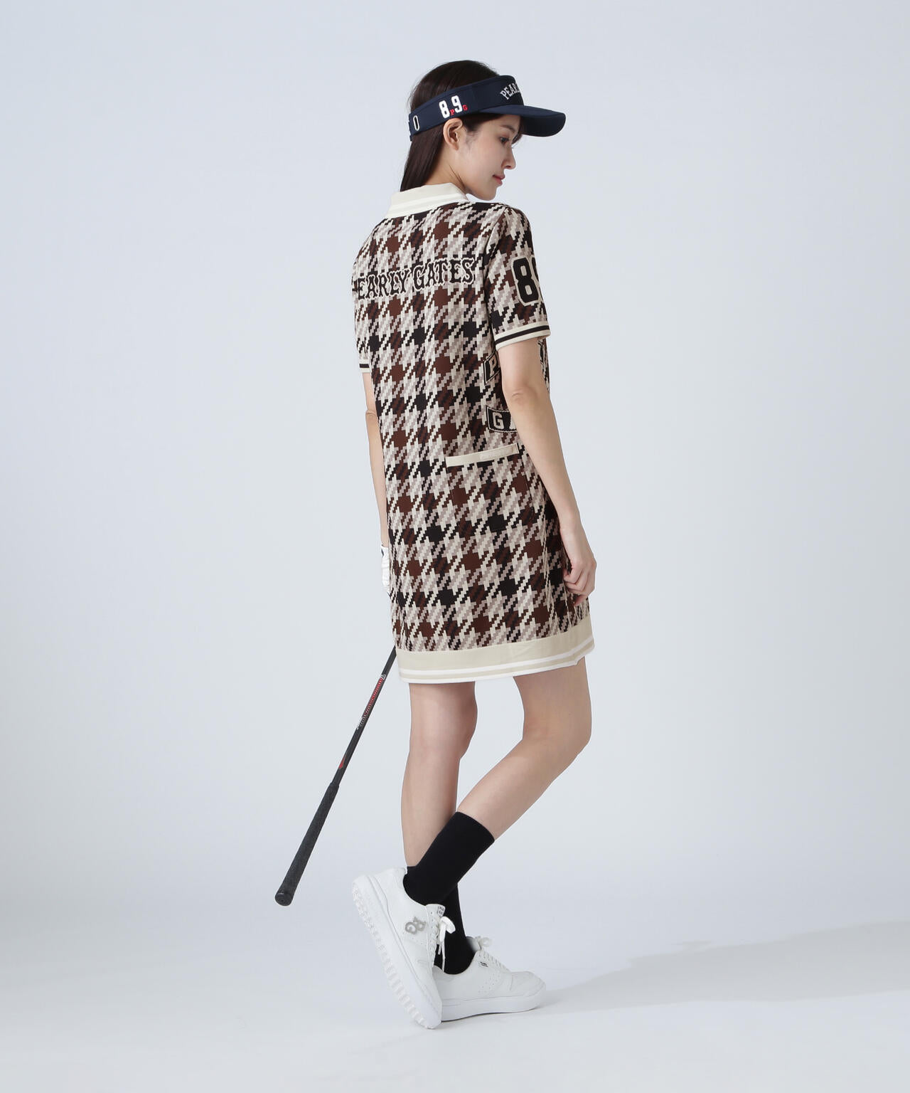 PEARLY GATES ポロワンピース サイズ0 フルダルポップコーンカノコ半袖ポロワンピース | PEARLY GATES