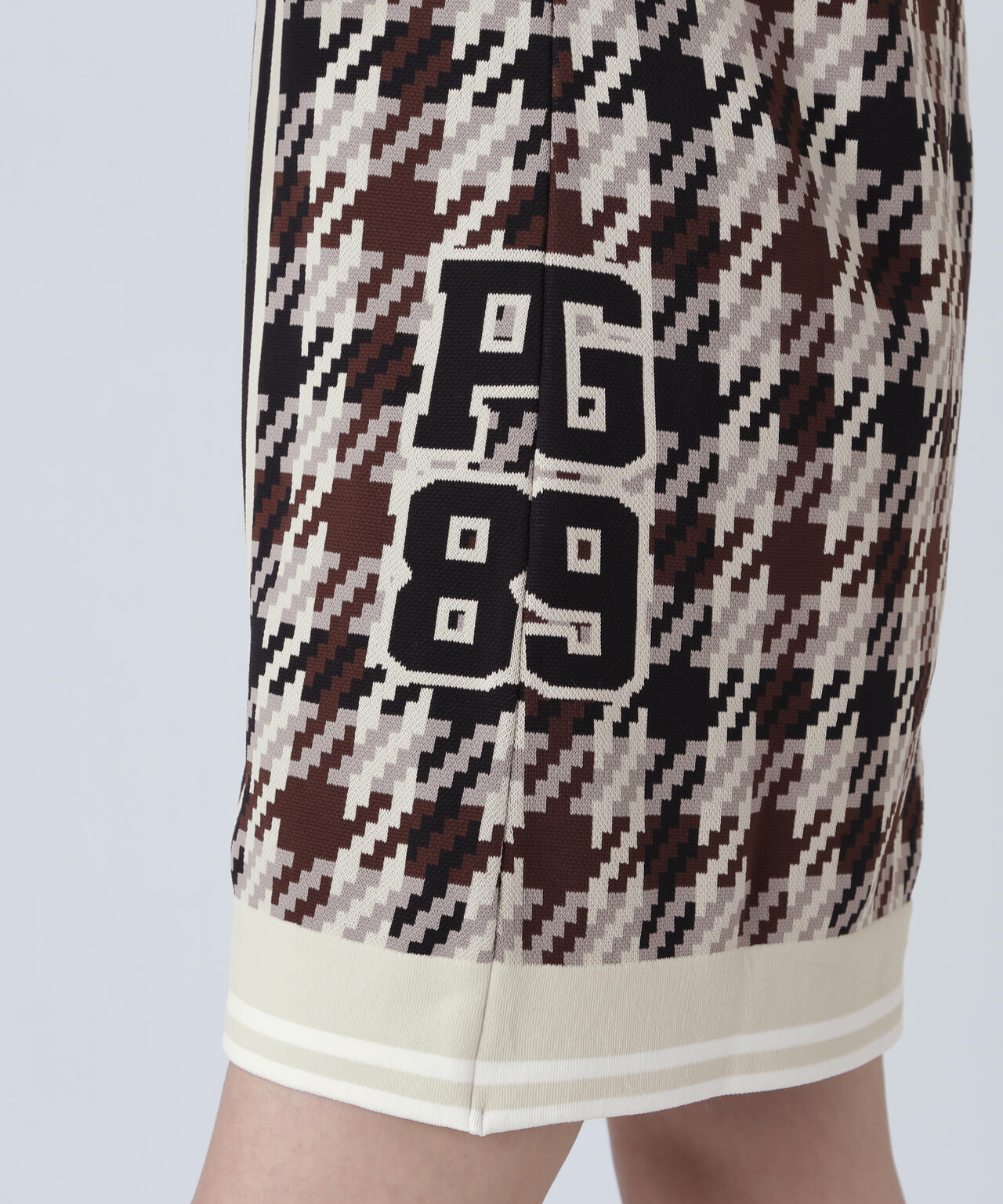 ジャガード ガンクラブチェック柄ポロニットワンピース | PEARLY GATES