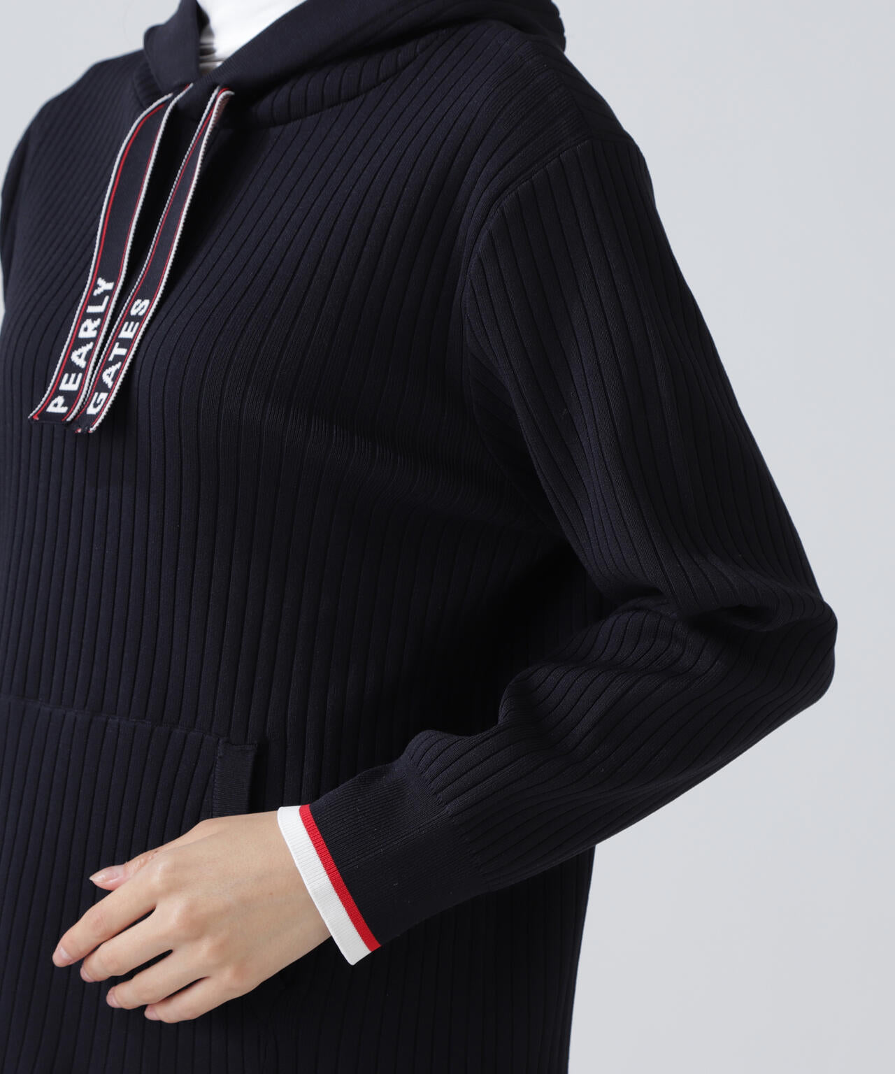 ポリエステルヤーンmmフーディニットワンピース | PEARLY GATES