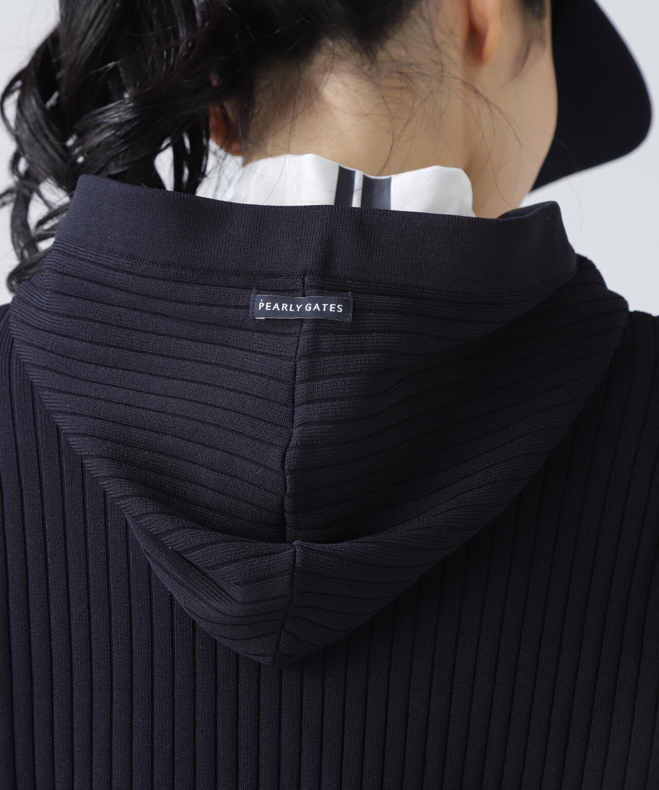 ポリエステルヤーンmmフーディニットワンピース | PEARLY GATES