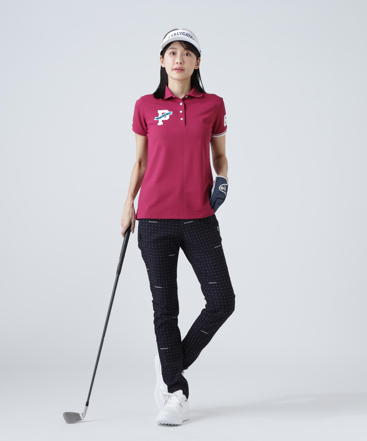 〓★新品パーリーゲイツ/MBEマスターバニー ドビードットストレッチパンツ/528080ブルー〓 Ny⁄PPドビーストレッチパンツ | PEARLY GATES（パーリーゲイツ