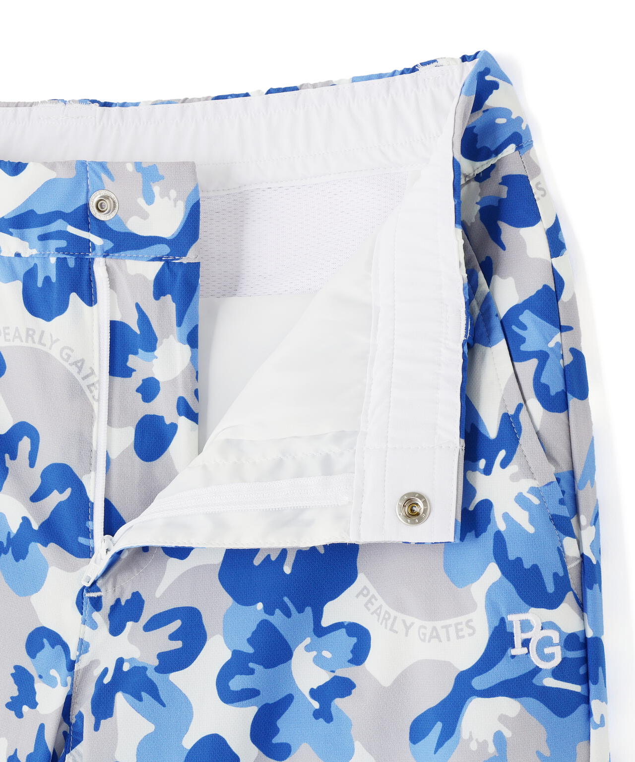 Peストレッチドビー中綿パンツ ＜ラフ花ロゴ小柄＞