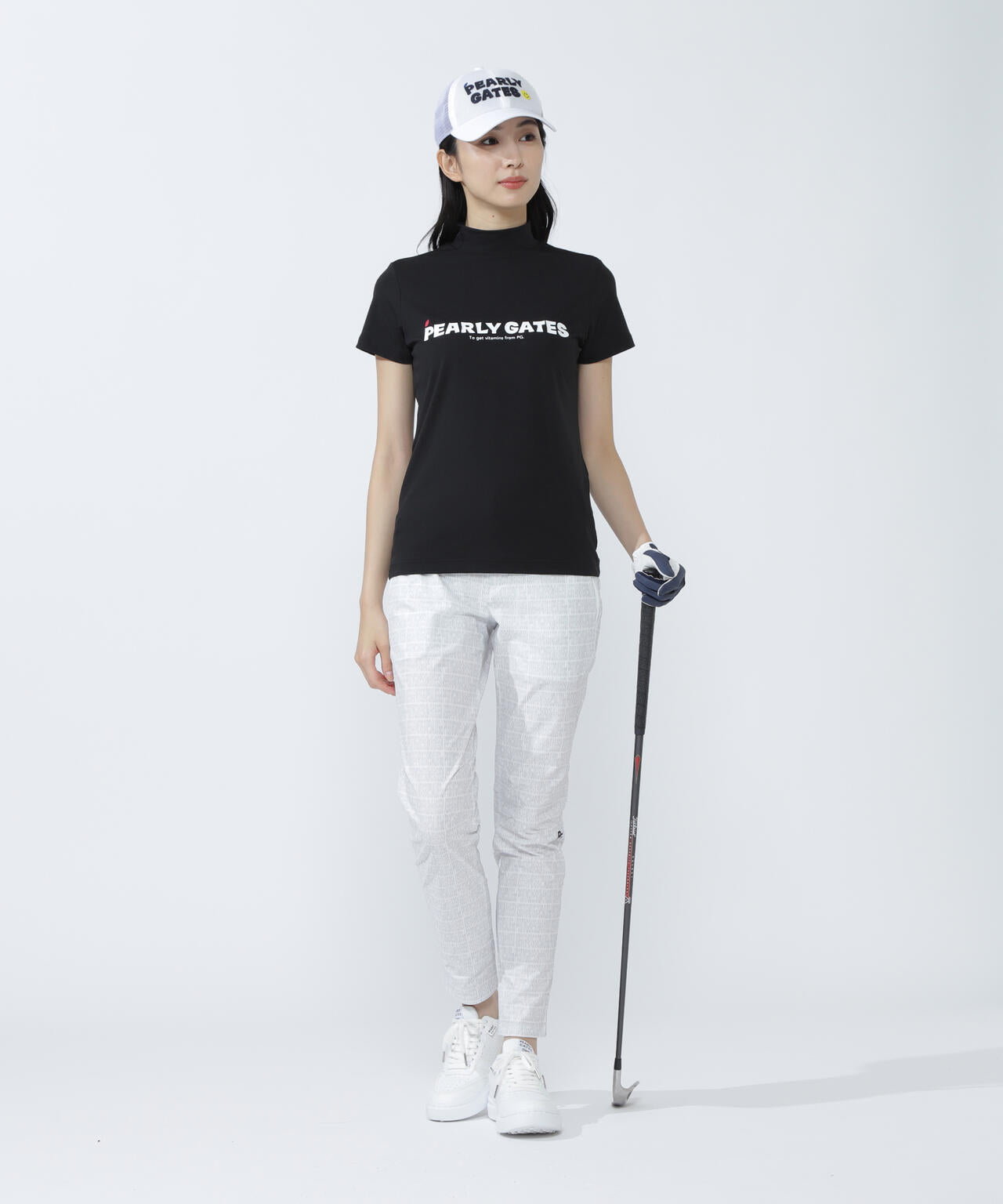 ロゴ組織柄プリントパンツ