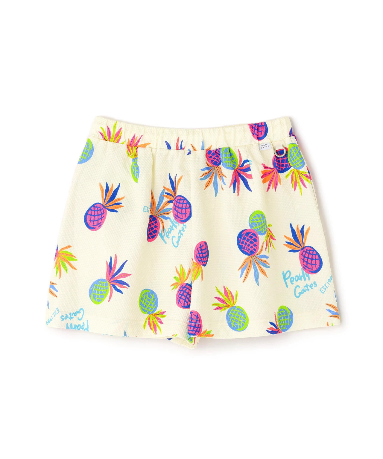 46G75d PBTドビーショートパンツ ＜パイナップルアート柄＞