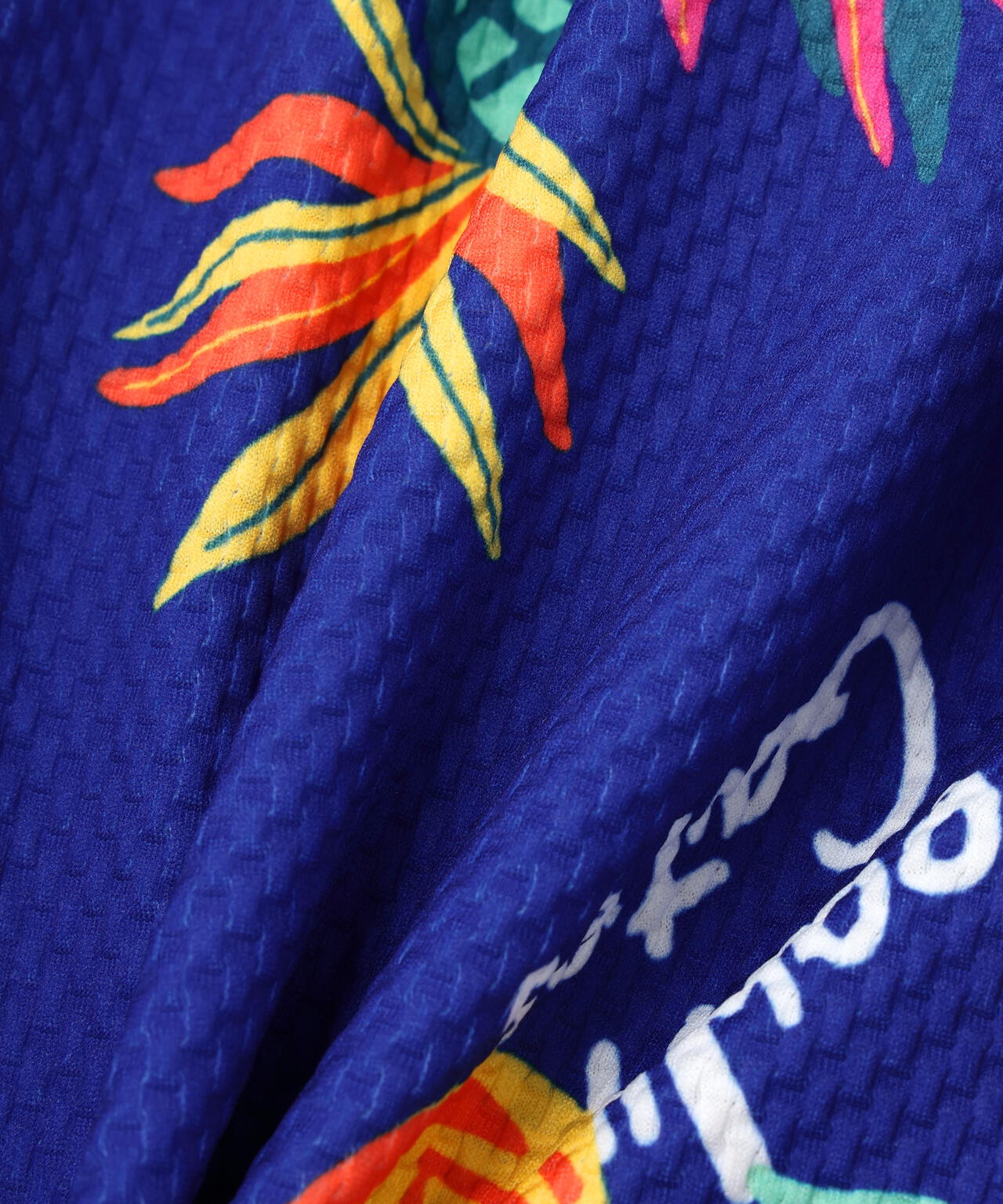 46G75d PBTドビーショートパンツ ＜パイナップルアート柄＞