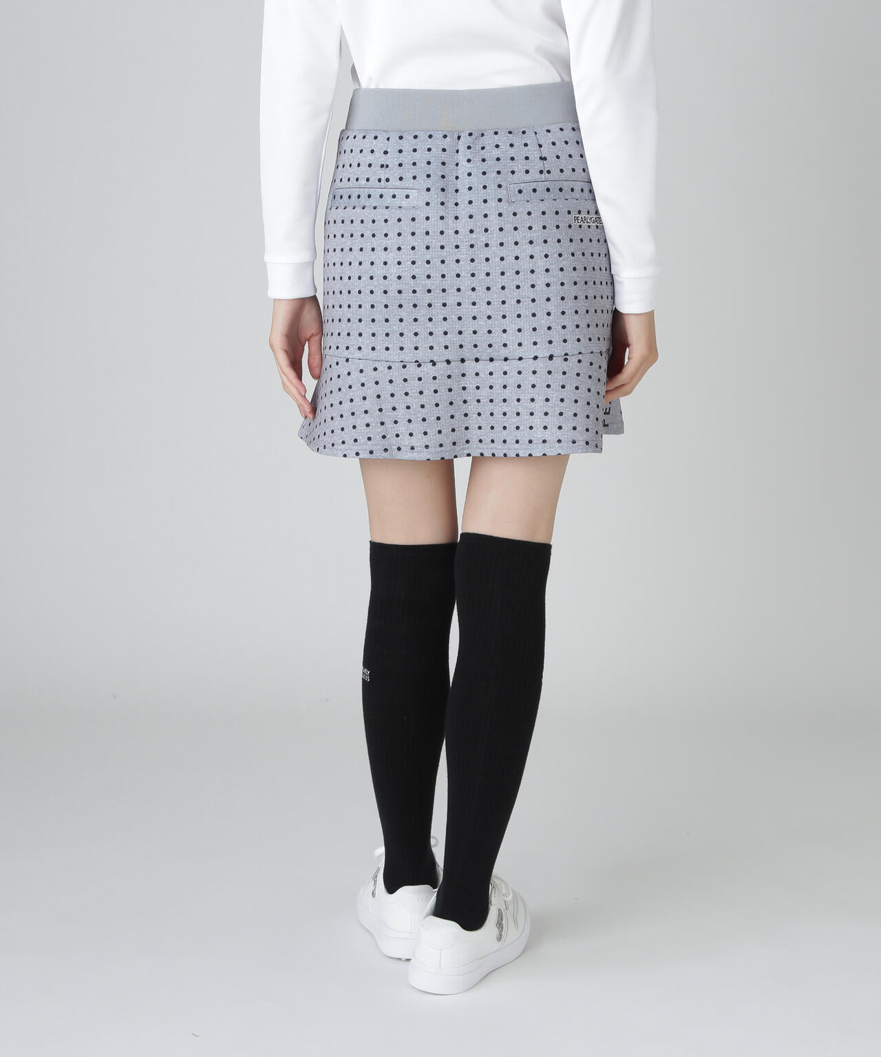 ダブルフェイススカート ＜ミニドット柄＞ | PEARLY GATES（パーリー
