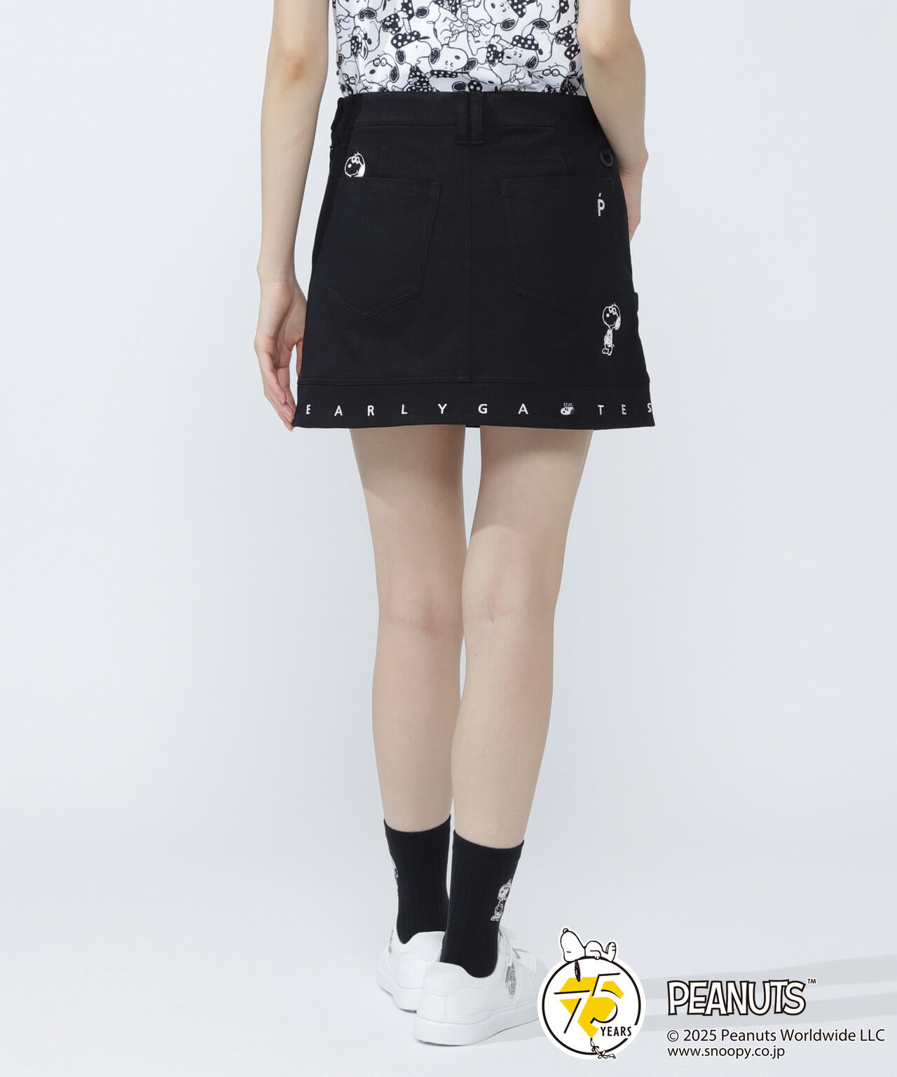新品タグ付き未使用　PEARLY GATES×PEANUTS コラボスカート SNOOPY】コーマ×フレックススカート | PEARLY GATES（パーリーゲイツ
