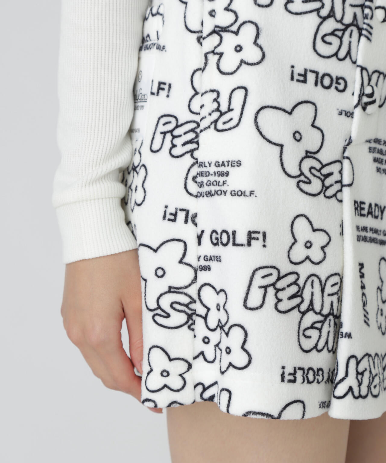 フリース片面起毛スカート ＜ストリート花柄＞