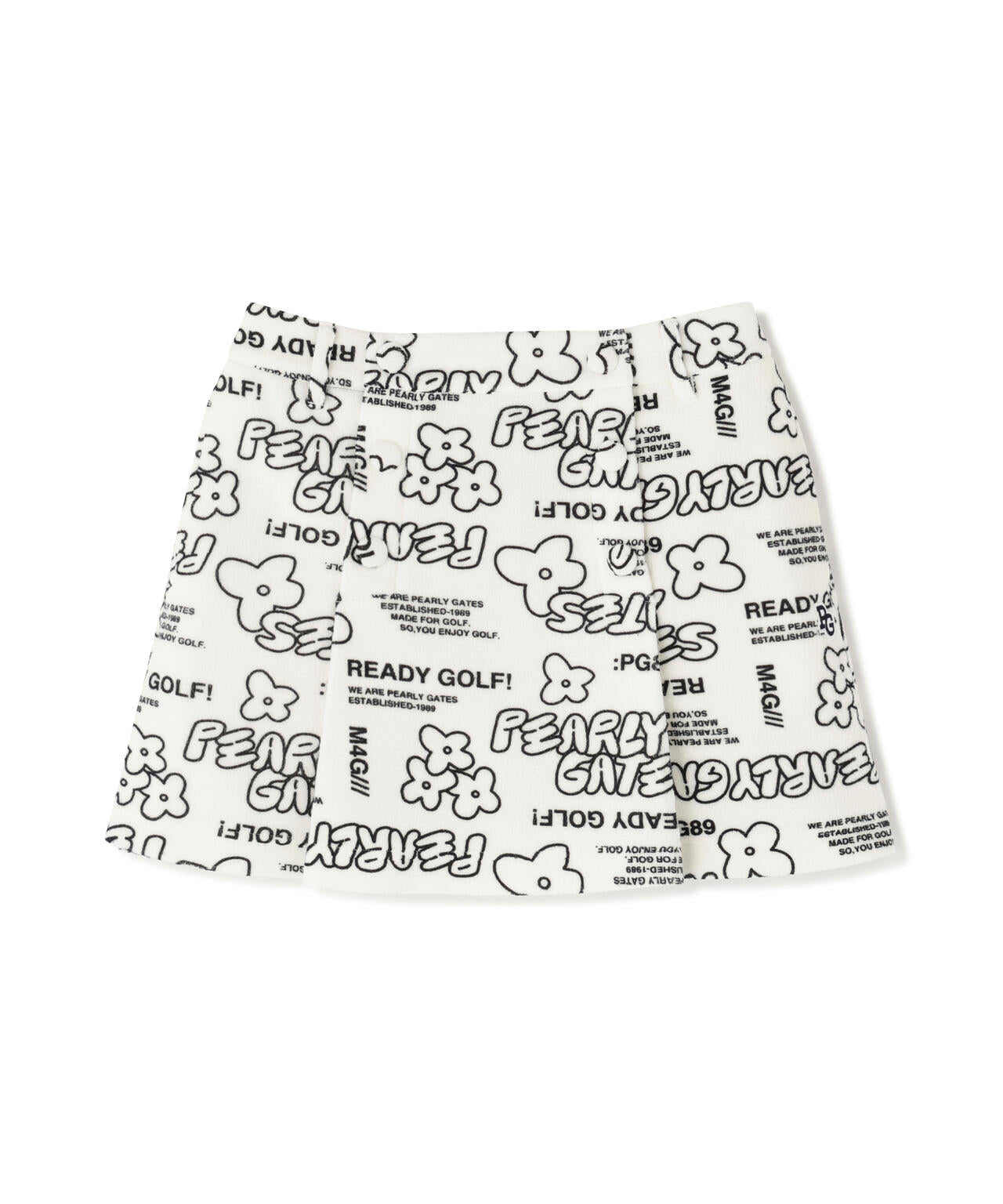 新品未使用　パーリーゲイツ　スヌーピー  スカート　裏起毛 フリース片面起毛スカート ＜ストリート花柄＞ | PEARLY GATES