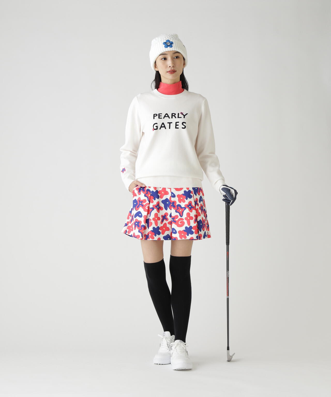 フリースプリントスカート ＜POP花柄＞ | PEARLY GATES（パーリー