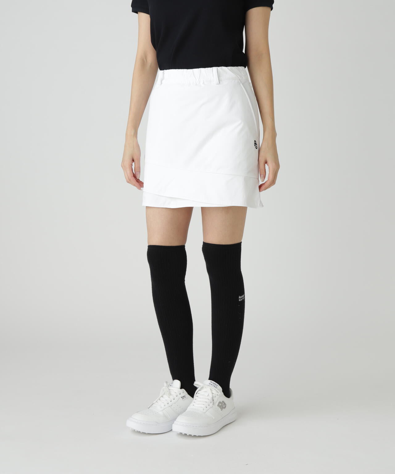 Peストレッチドビー中綿スカート