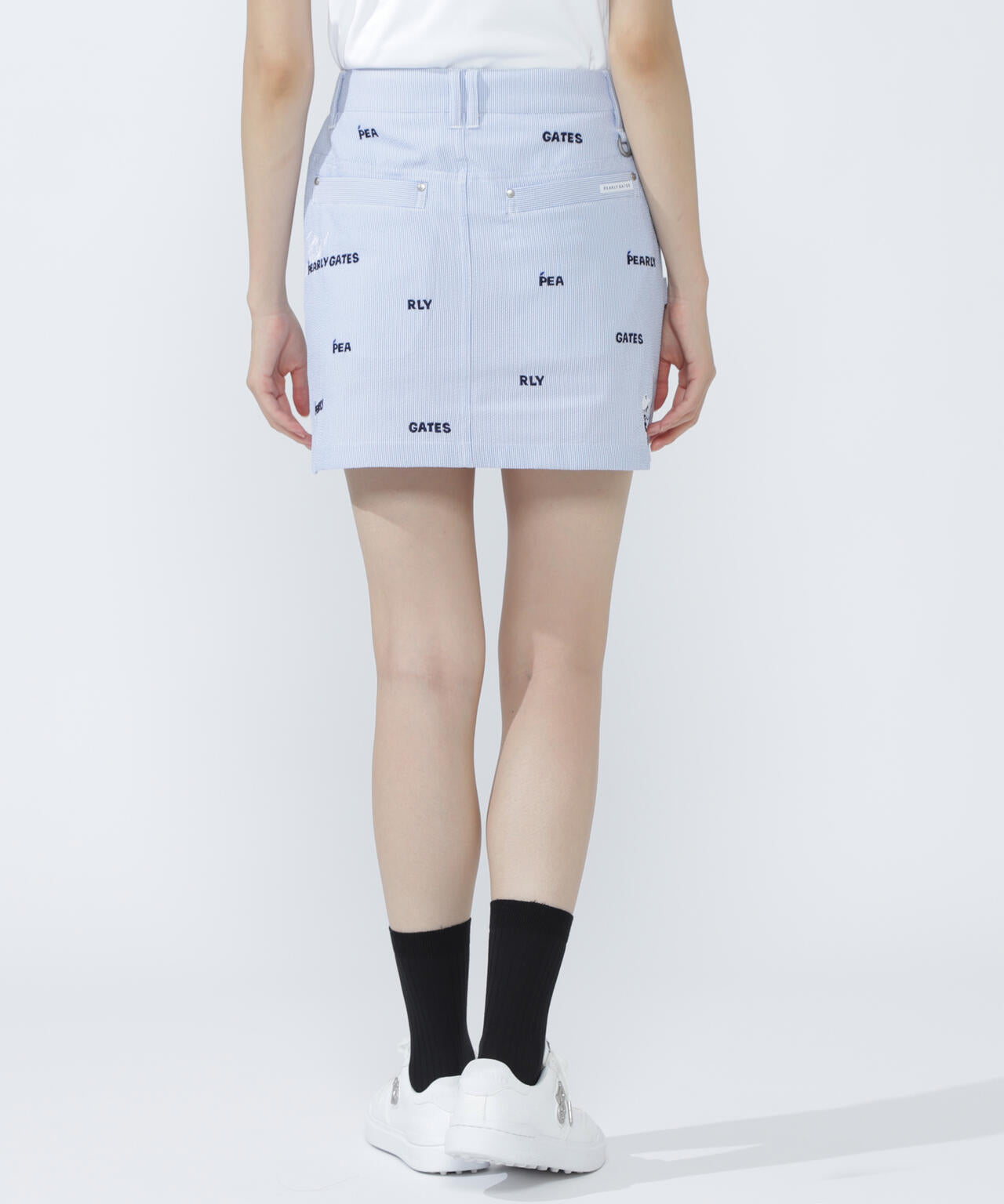 Peサッカーストライプスカート