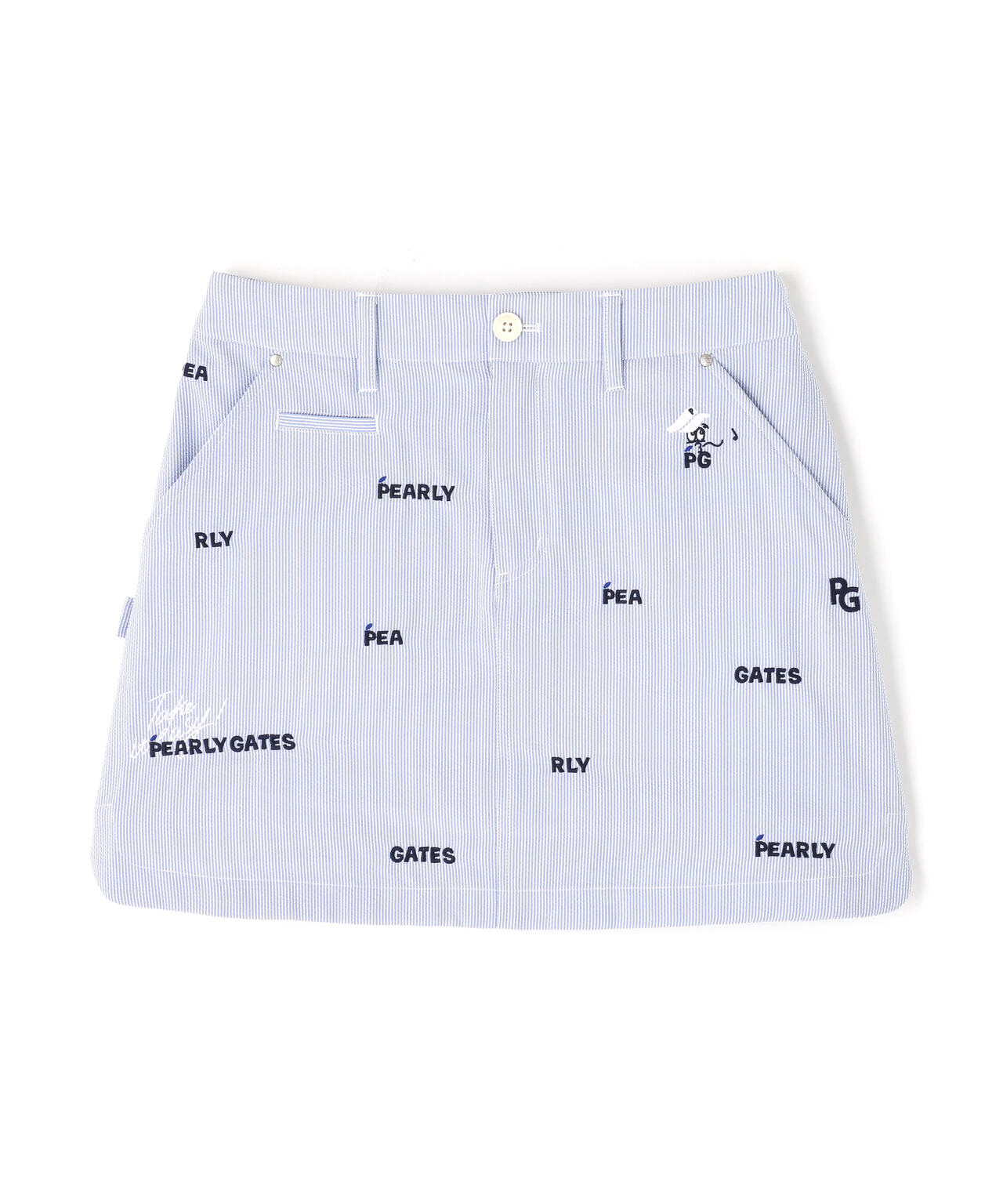 Peサッカーストライプスカート