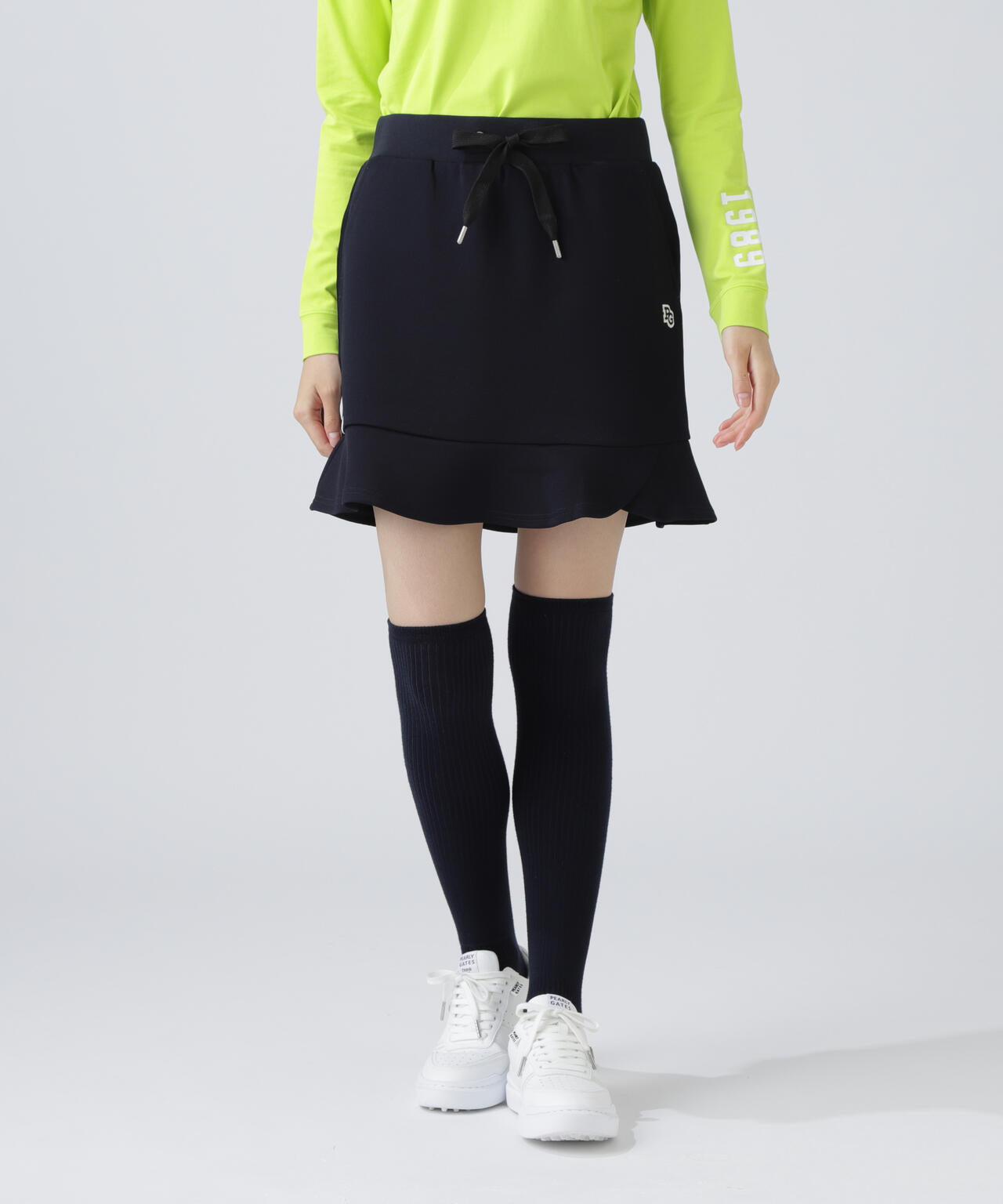 Peスパンダンボールメッシュスカート