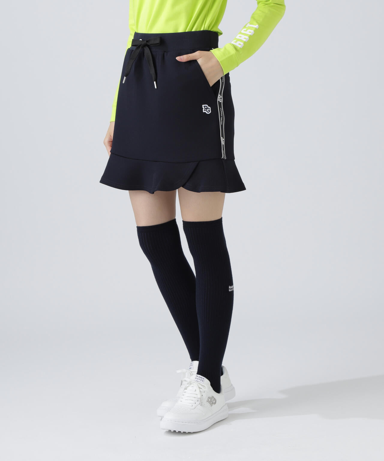 Peスパンダンボールメッシュスカート