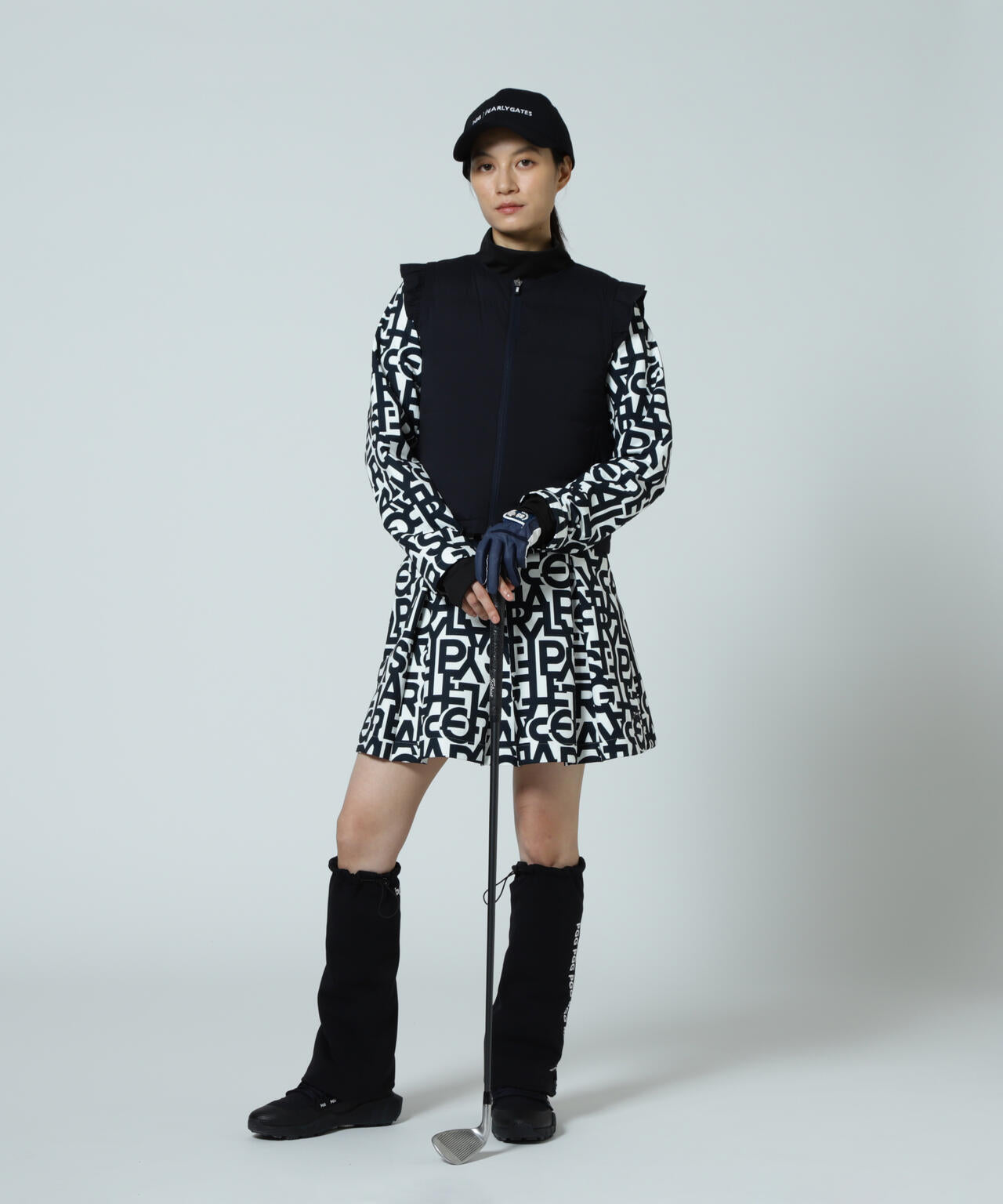 【PGG】【直営店舗&公式オンライン限定】Nyストレッチリップストップフルジップ中綿ベスト (LADIES)