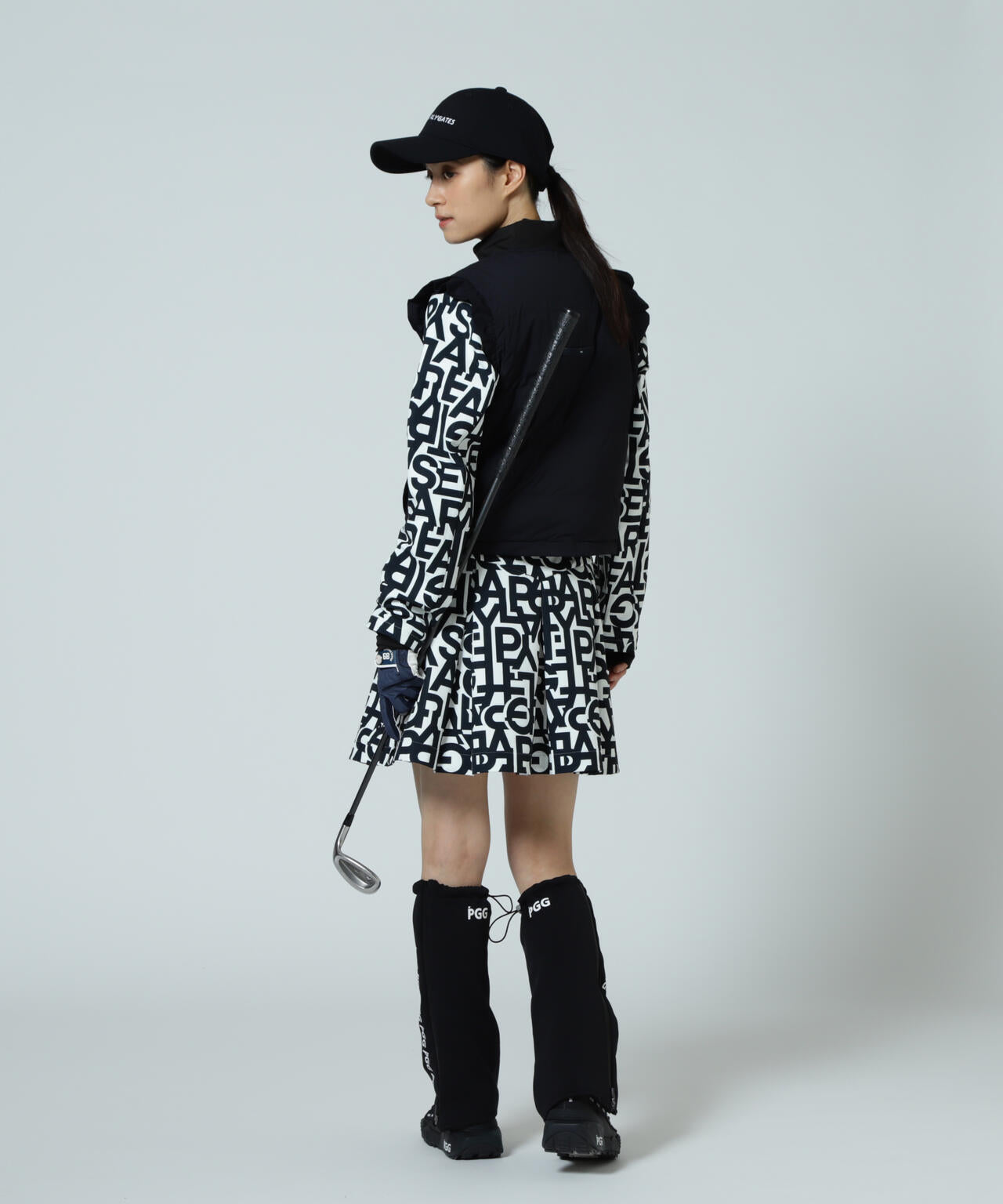 【PGG】【直営店舗&公式オンライン限定】Nyストレッチリップストップフルジップ中綿ベスト (LADIES)