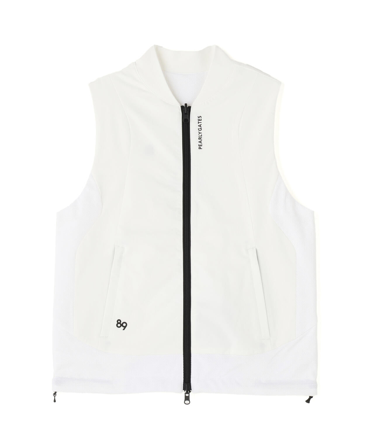PEARLY GATES ベスト ホワイト テックスブリッド フルジップベスト | PEARLY GATES（パーリー