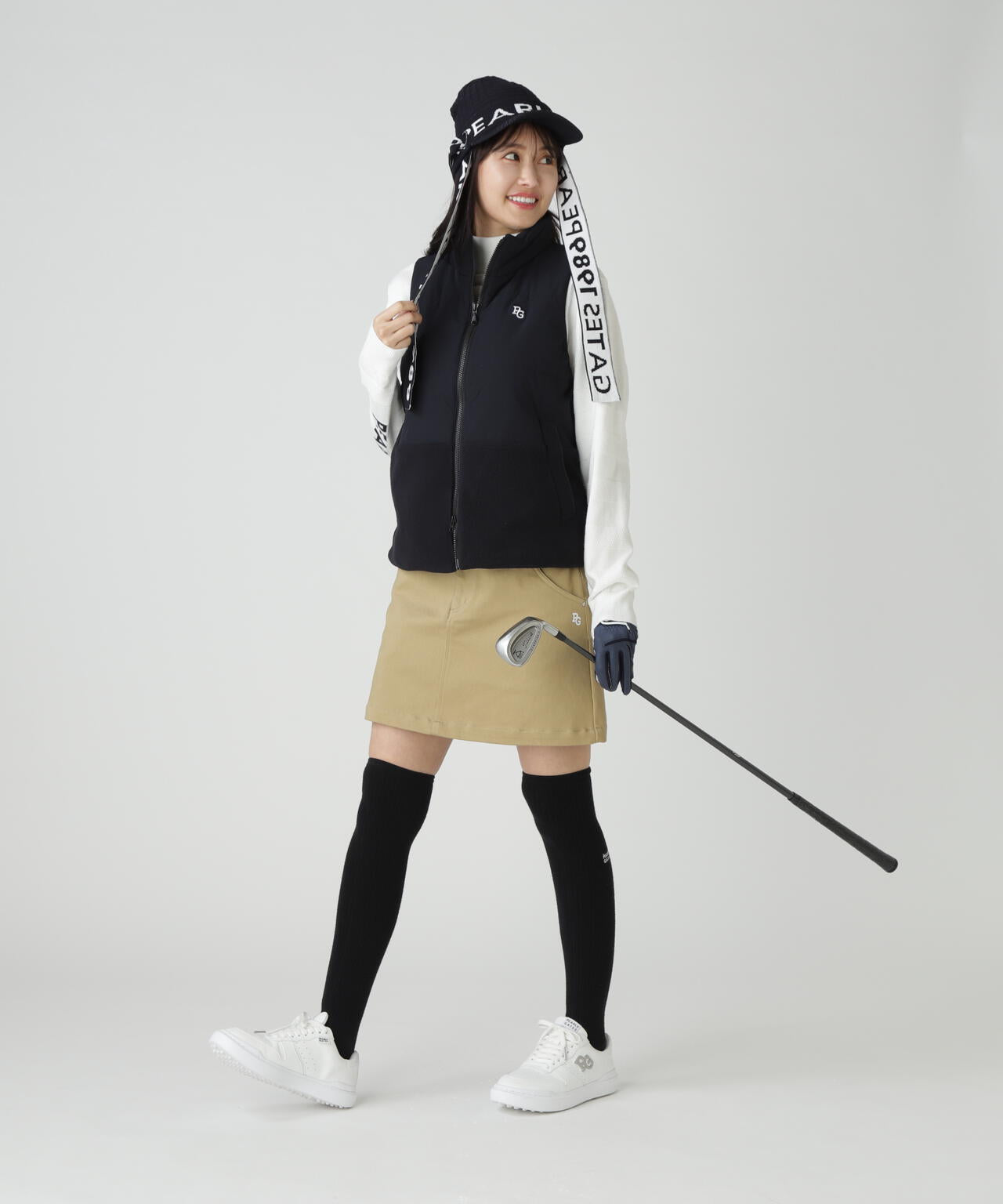 合繊×フリース片面起毛 中綿フルジップアップベスト