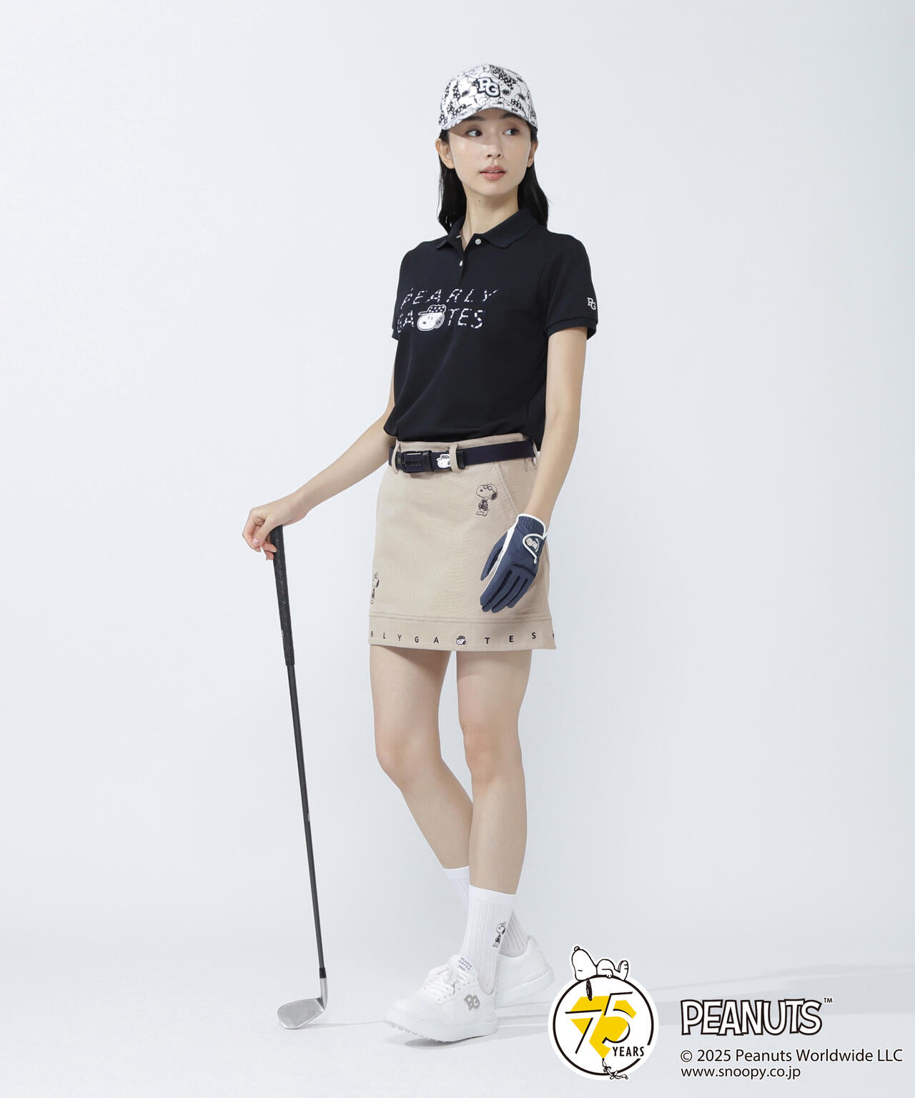 パーリーゲイツ×スヌーピー 鹿の子ポロシャツ　レッド　サイズ0 パーリーゲイツ×スヌーピー 鹿の子ポロシャツ レッド サイズ0 パーリー