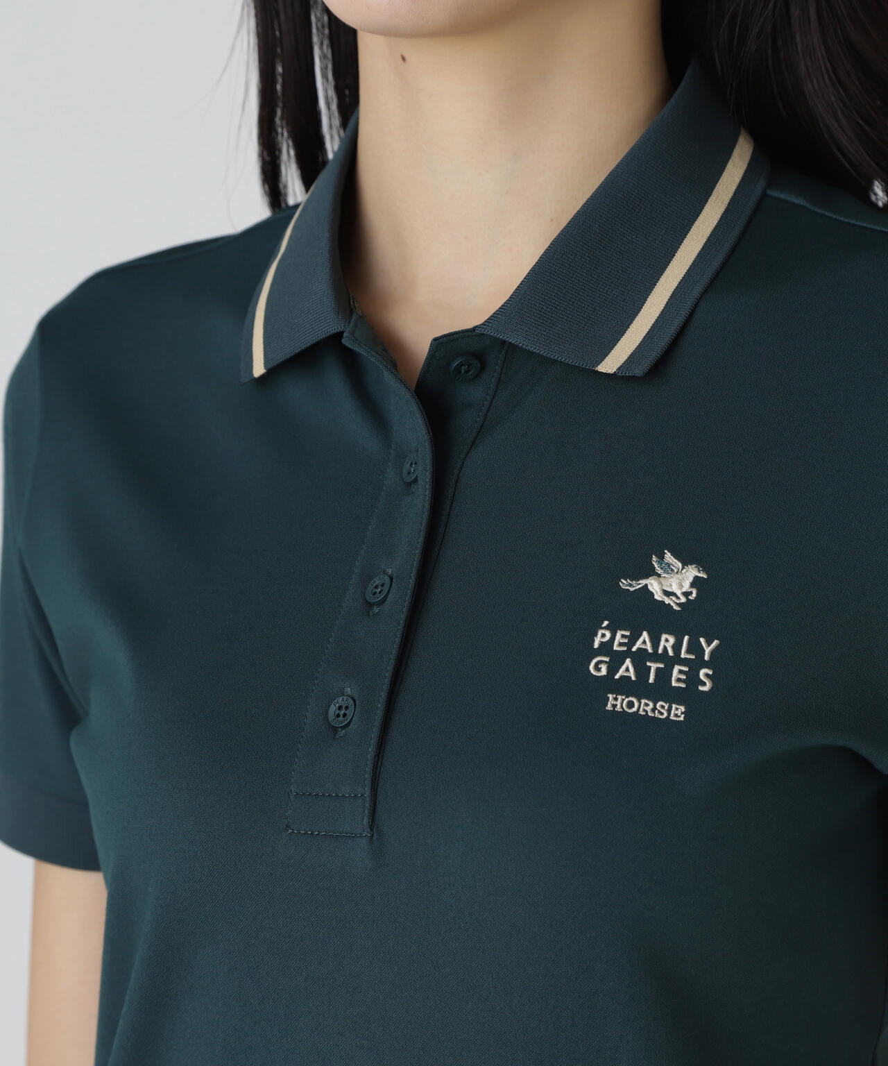 【PGHORSE】 MUTEKIベアスムース半袖ポロシャツ