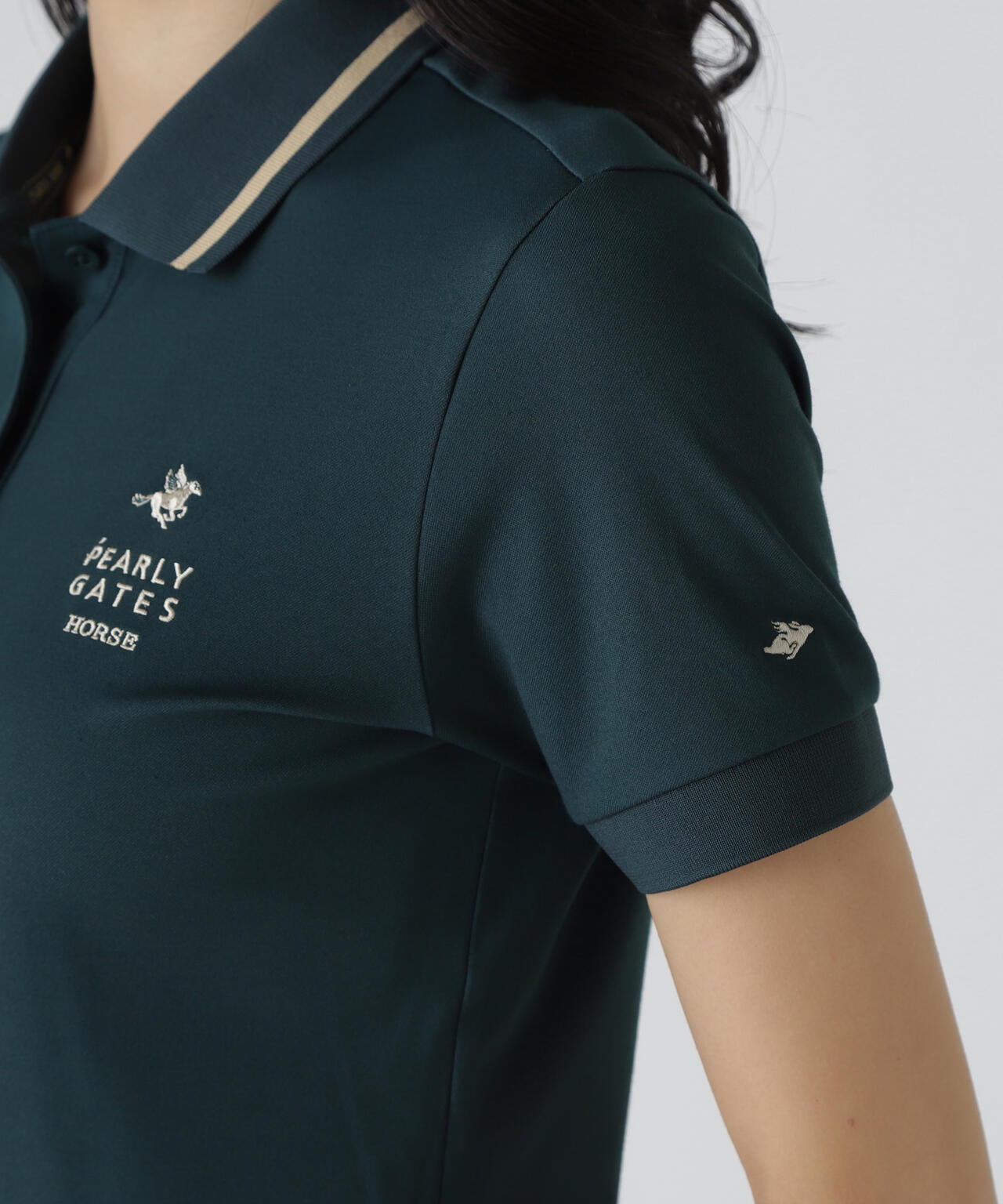 【PGHORSE】 MUTEKIベアスムース半袖ポロシャツ