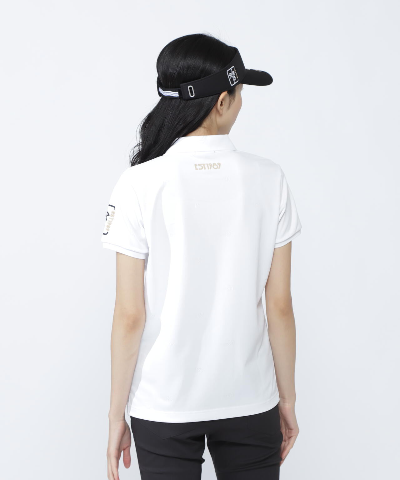 ストレッチカノコアンカージャガード半袖ポロシャツ