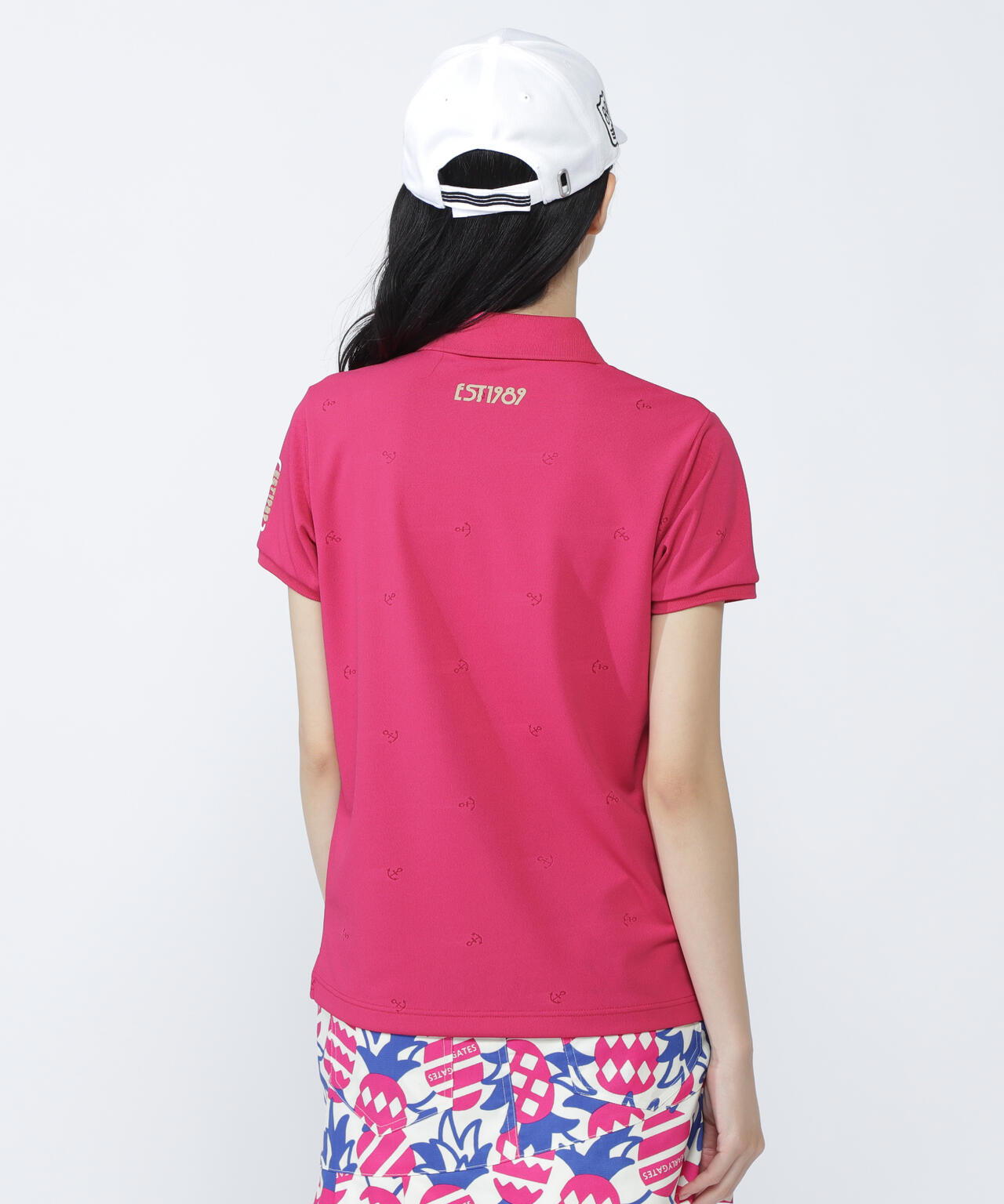 ストレッチカノコアンカージャガード半袖ポロシャツ | PEARLY