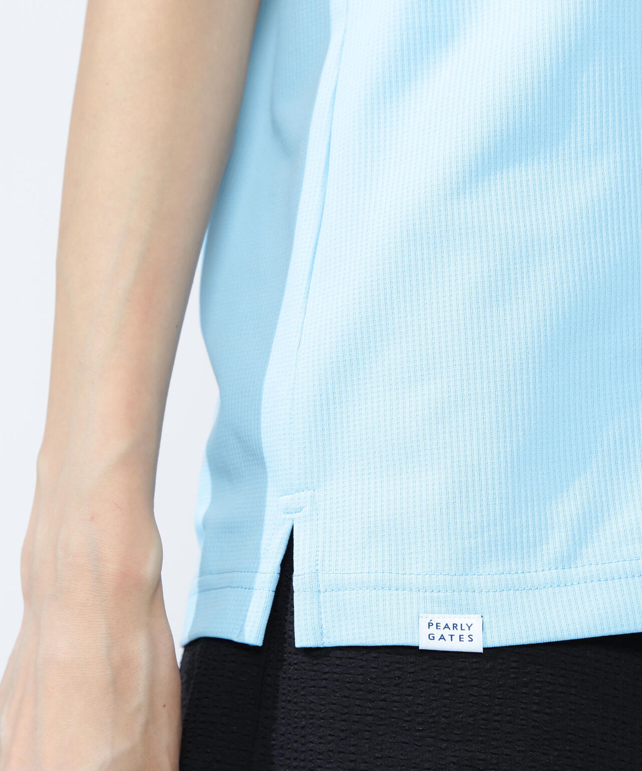 ワッフルメッシュジャージ半袖ポロシャツ