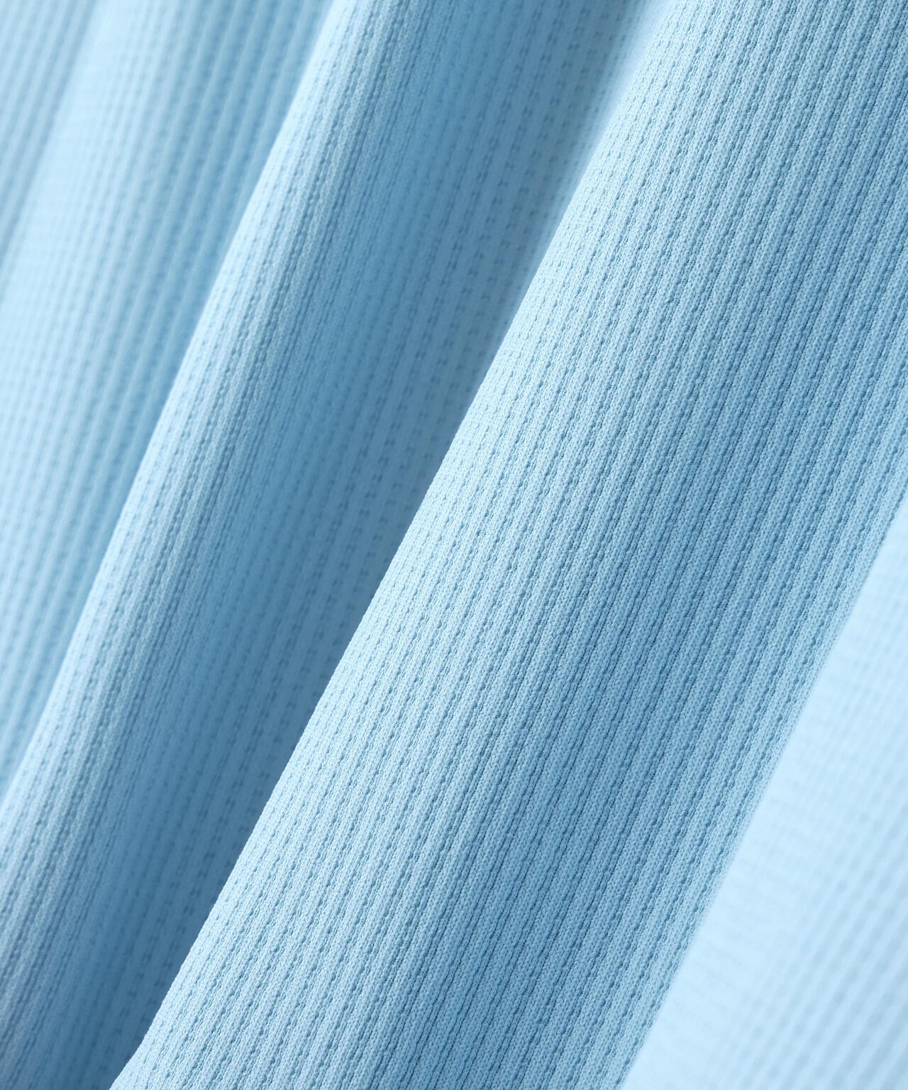 ワッフルメッシュジャージ半袖ポロシャツ