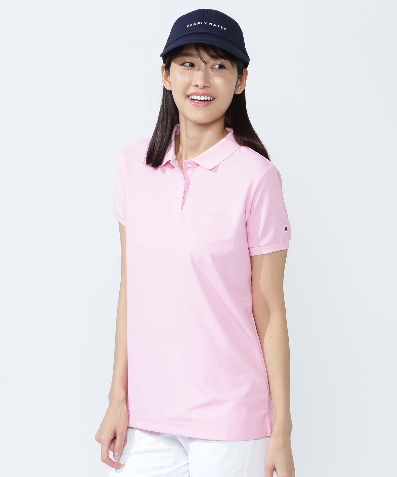 【美品】パーリーゲイツ　レディース　ポロシャツ　2024春夏 ポリエステルカノコ半袖ポロシャツ | PEARLY GATES（パーリーゲイツ
