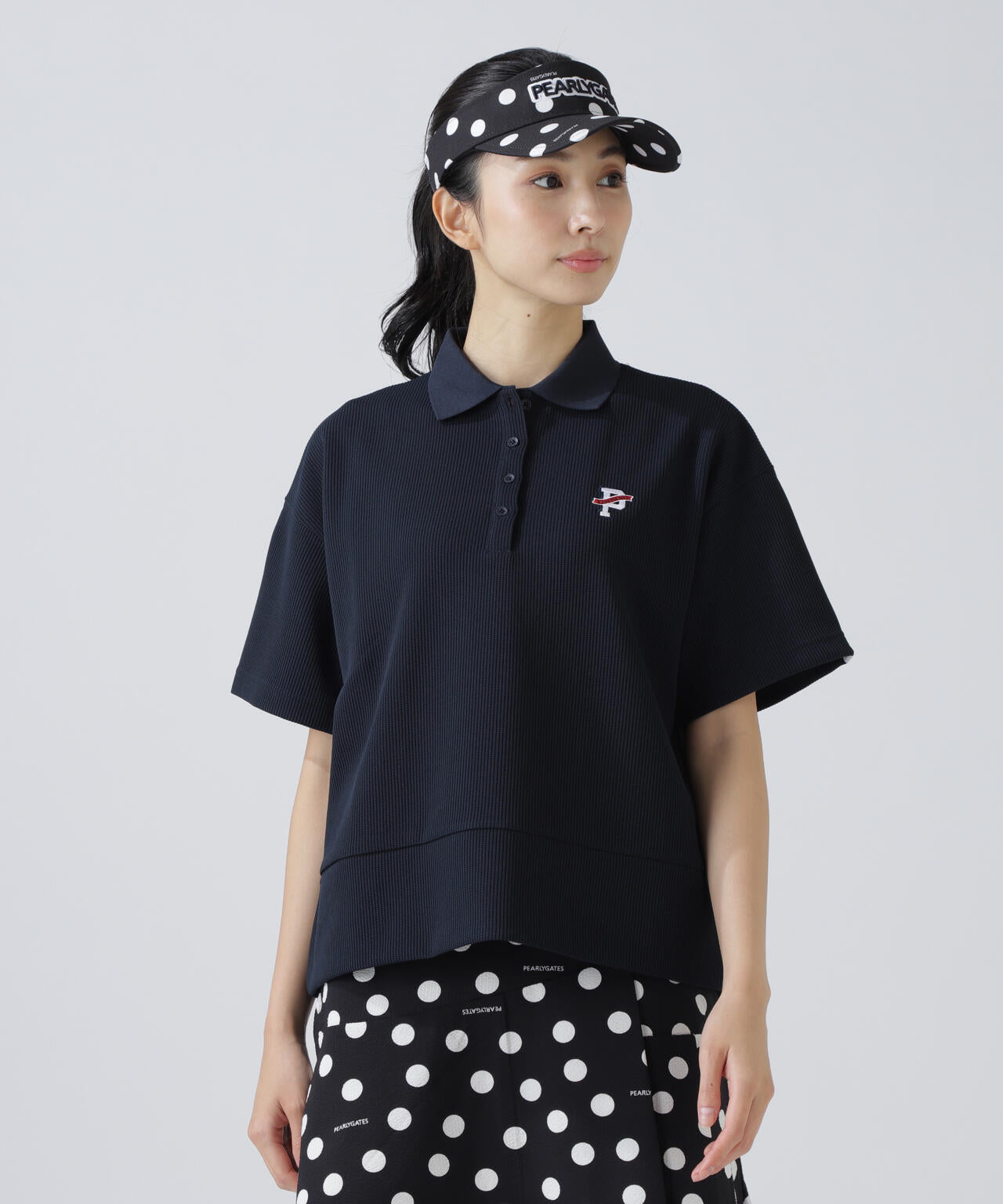 アクセンシャルゼブラワッフル半袖ポロシャツ | PEARLY GATES