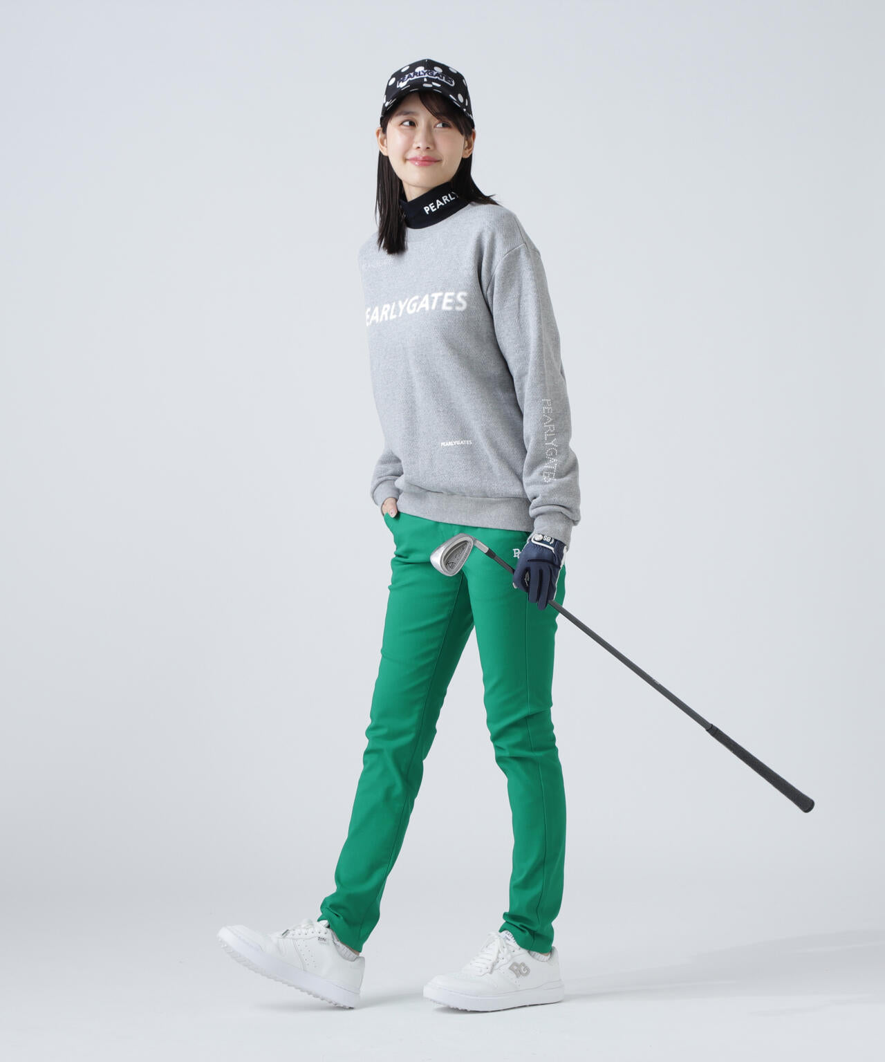 ジグザグ裏毛ジャガードクルーネックスウェットプルオーバー