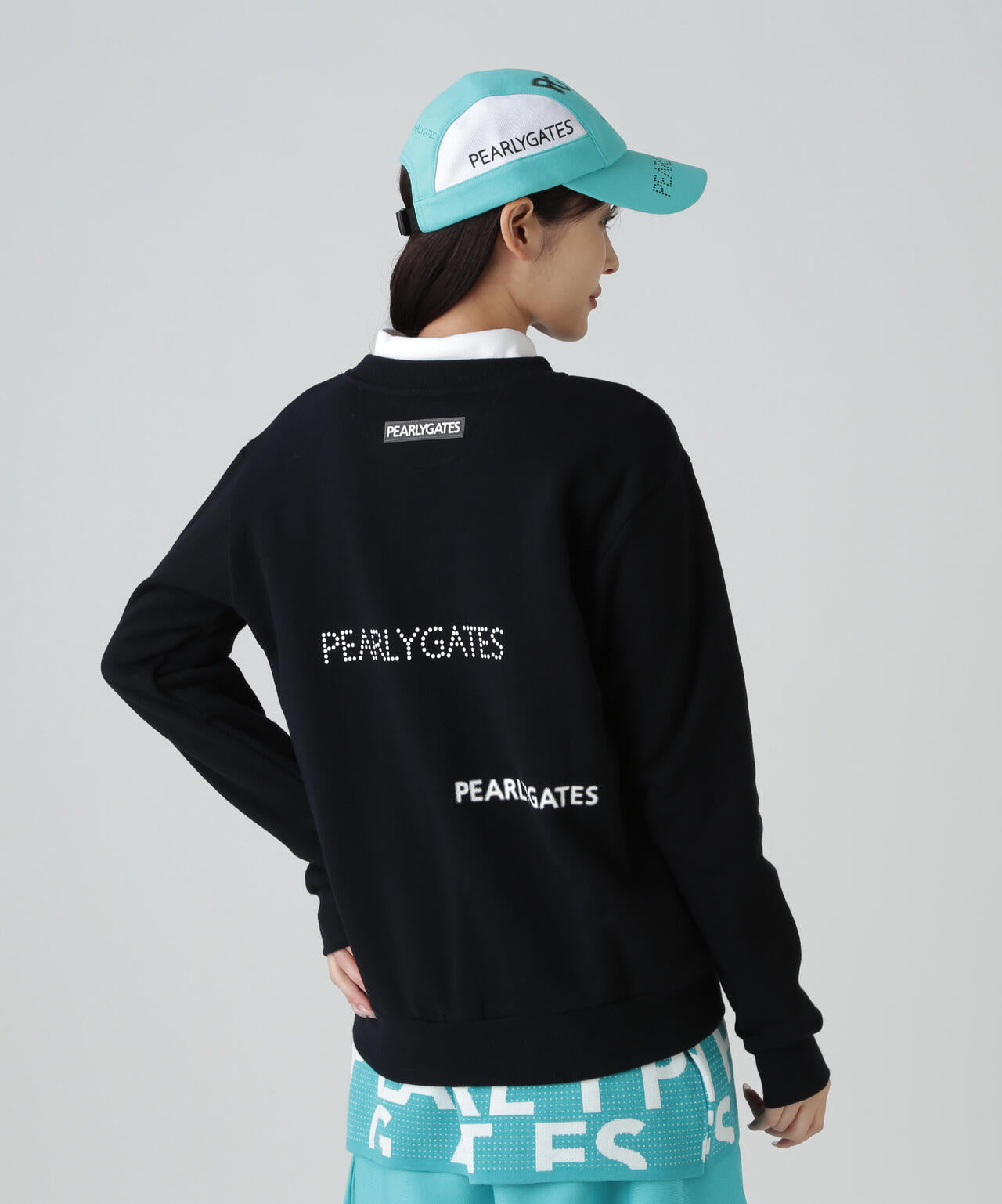 ジグザグ裏毛ジャガードクルーネックスウェットプルオーバー