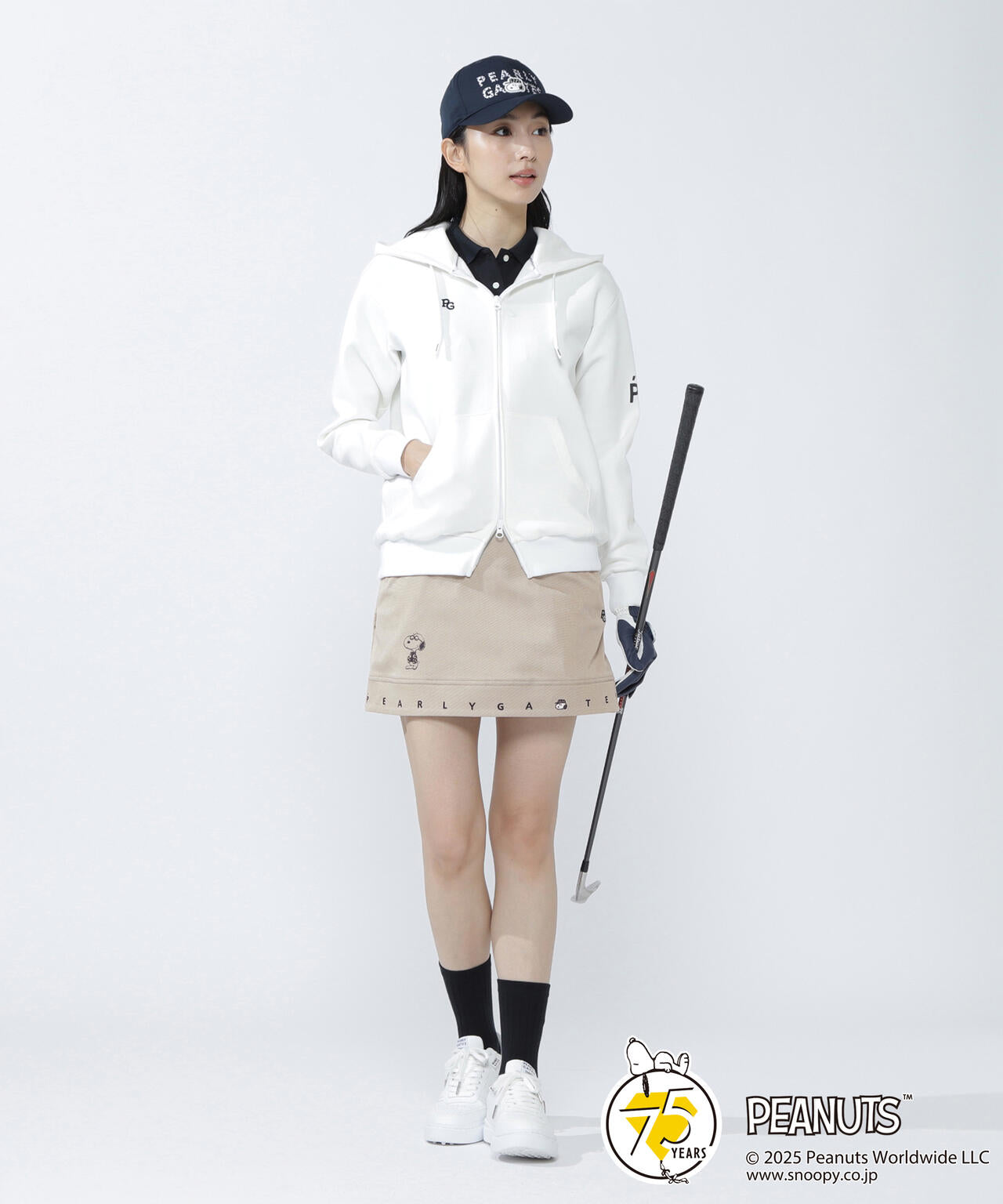 未使用級☆限定品 パーリーゲイツ スヌーピー ジップアップパーカー フーディ 未使用級☆限定品 パーリーゲイツ スヌーピー ジップアップ