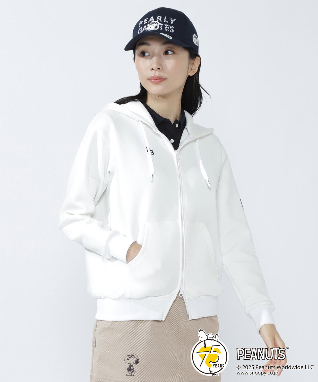 SNOOPY】COEコットンAir フルジップフーディ | PEARLY GATES