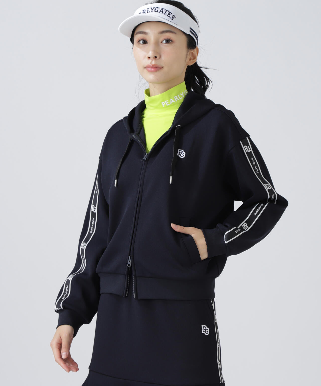 Peスパンダンボールメッシュフルジップフーディ