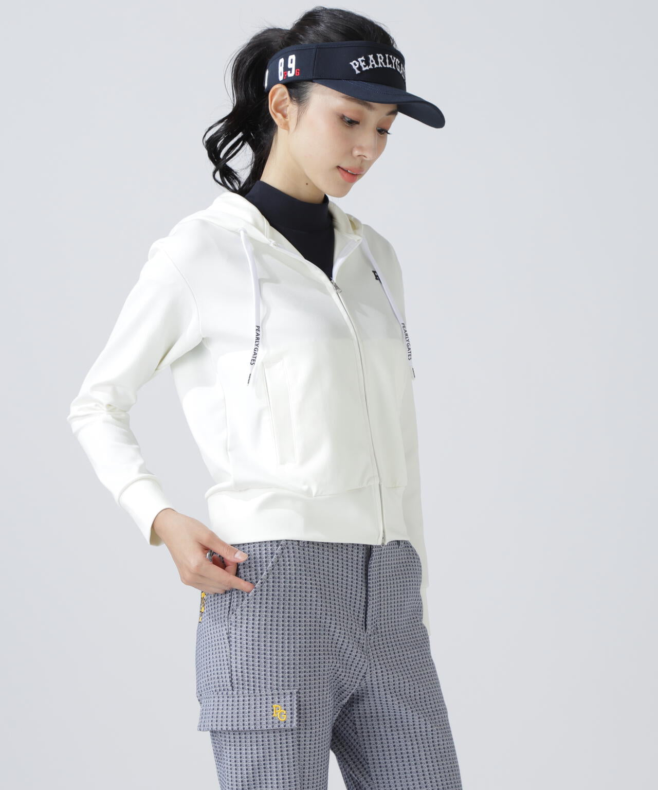 パーリーゲイツ 055-5262958 スタイルプラスAIRフルジップフーディ スタイルプラスAIRフルジップフーディ | PEARLY GATES（パーリーゲイツ