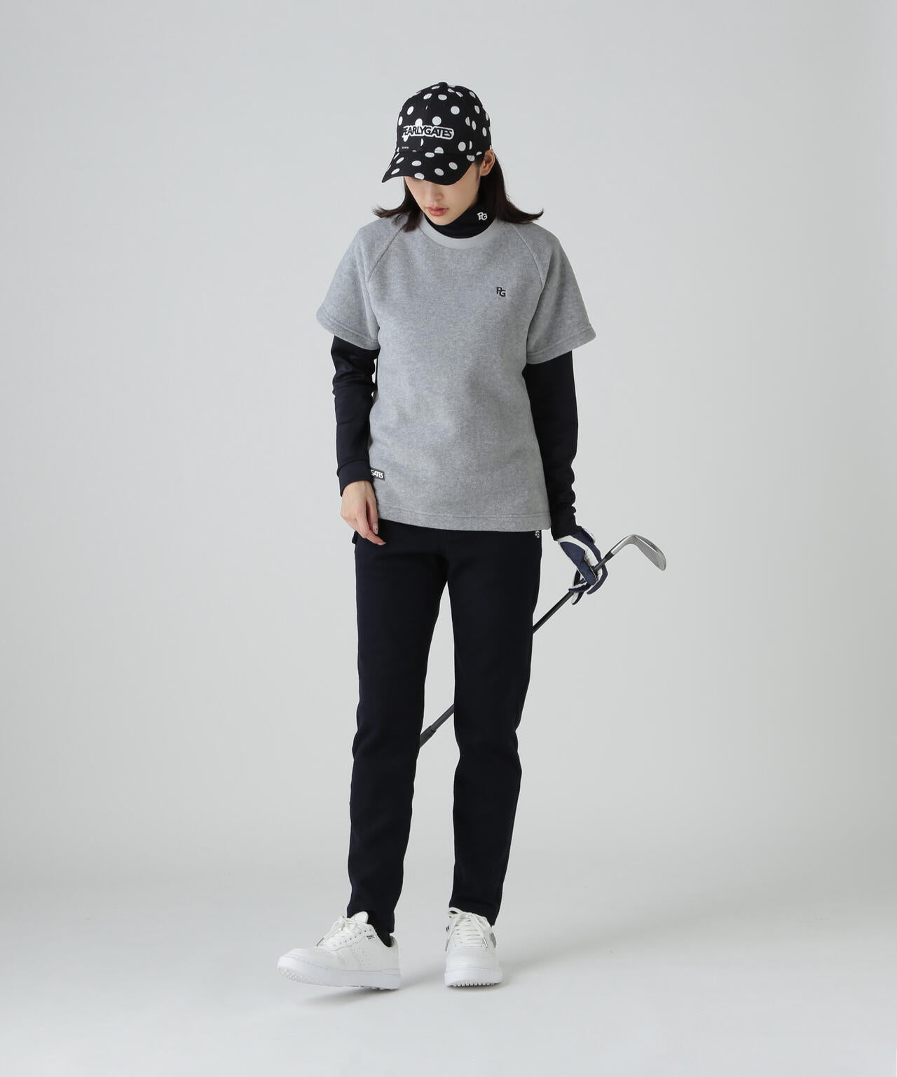 リサイクルマイクロフリース半袖クルーネックプルオーバー | PEARLY