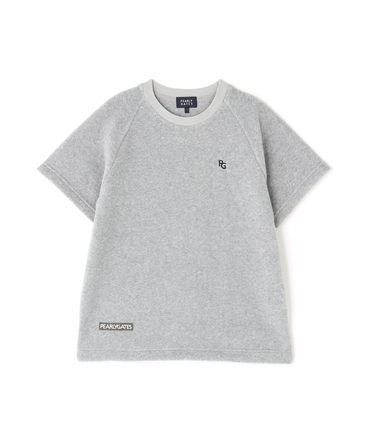 リサイクルマイクロフリース半袖クルーネックプルオーバー | PEARLY