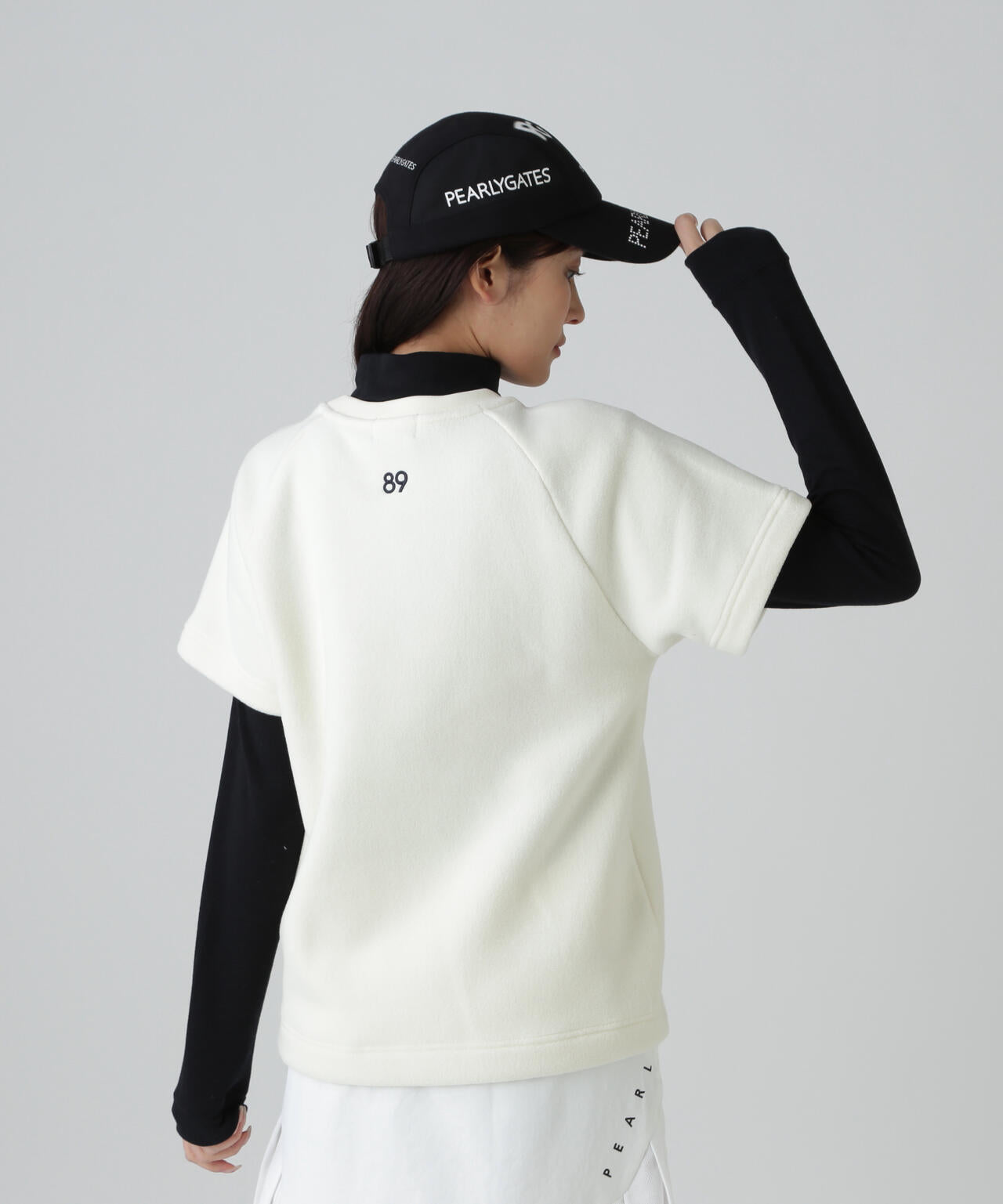 リサイクルマイクロフリース半袖クルーネックプルオーバー | PEARLY