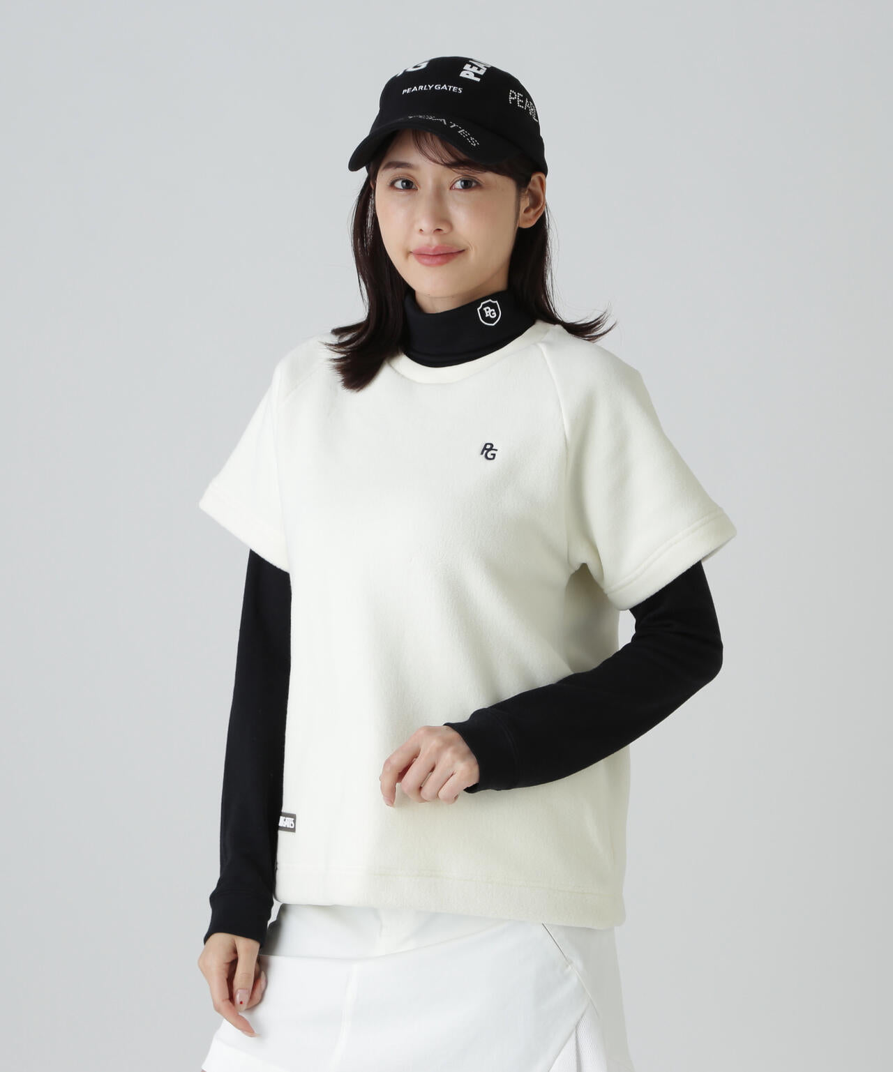 リサイクルマイクロフリース半袖クルーネックプルオーバー | PEARLY