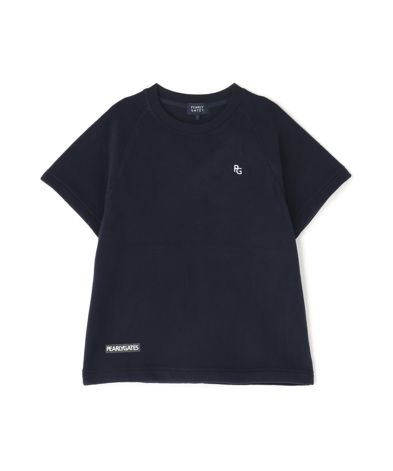 リサイクルマイクロフリース半袖クルーネックプルオーバー | PEARLY