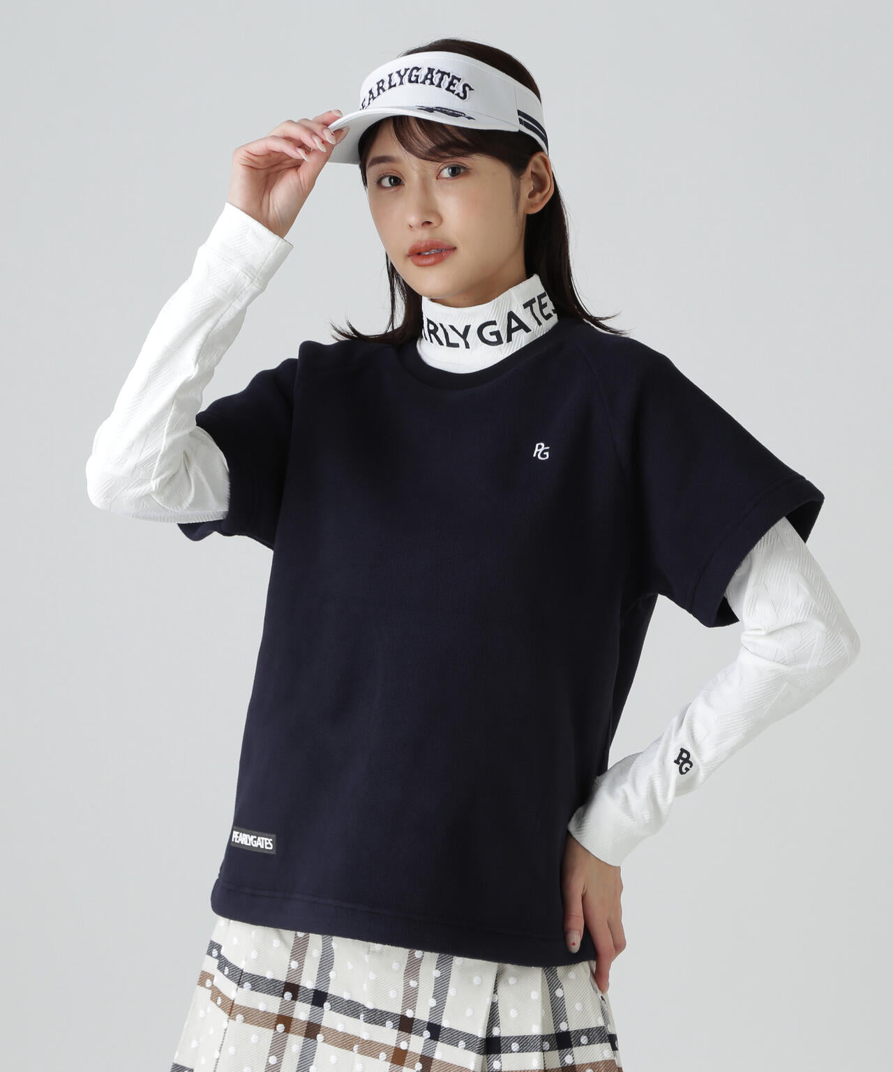 リサイクルマイクロフリース半袖クルーネックプルオーバー | PEARLY