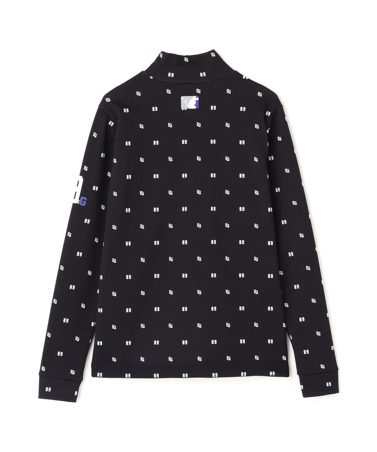 鹿の子ダンボールゼブラ長袖ハイネックカットソー ＜PG89ロゴ柄