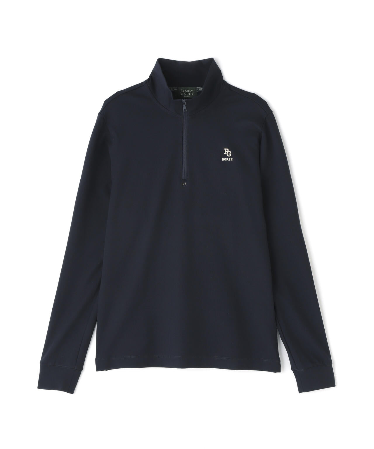 PGHORSE】ソフトフィールポンチ長袖ハーフジップカットソー | PEARLY