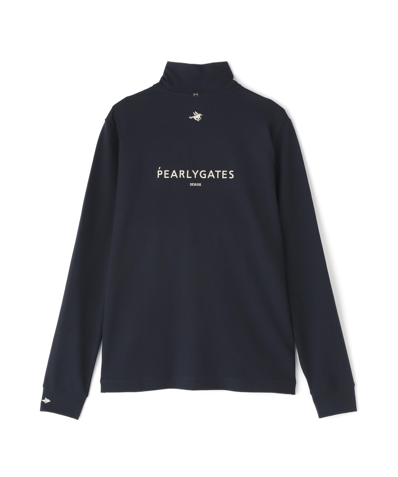 PGHORSE】ソフトフィールポンチ長袖ハーフジップカットソー | PEARLY